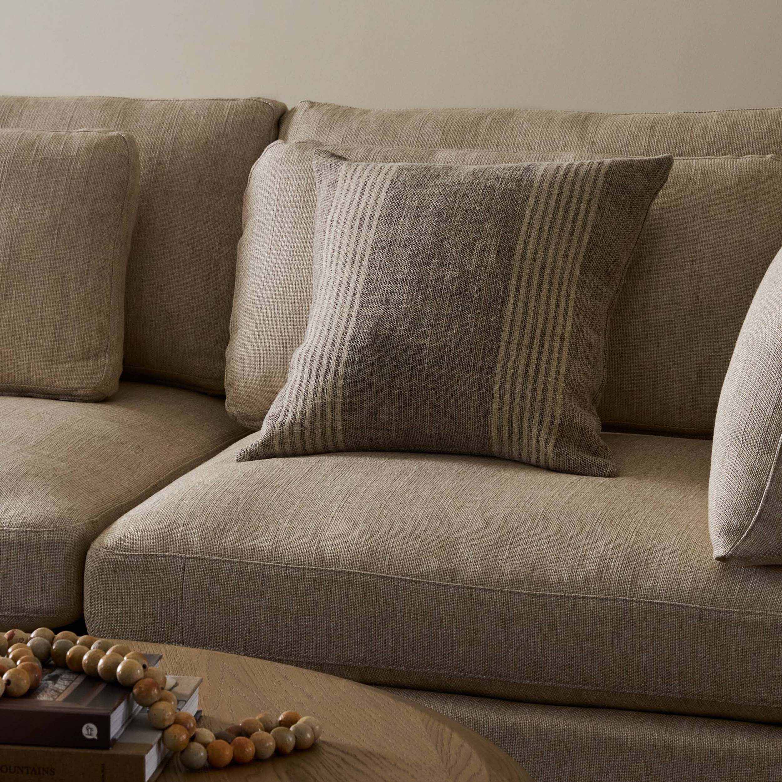 Corby Pillow, Manchester Flint, Cover + Insert