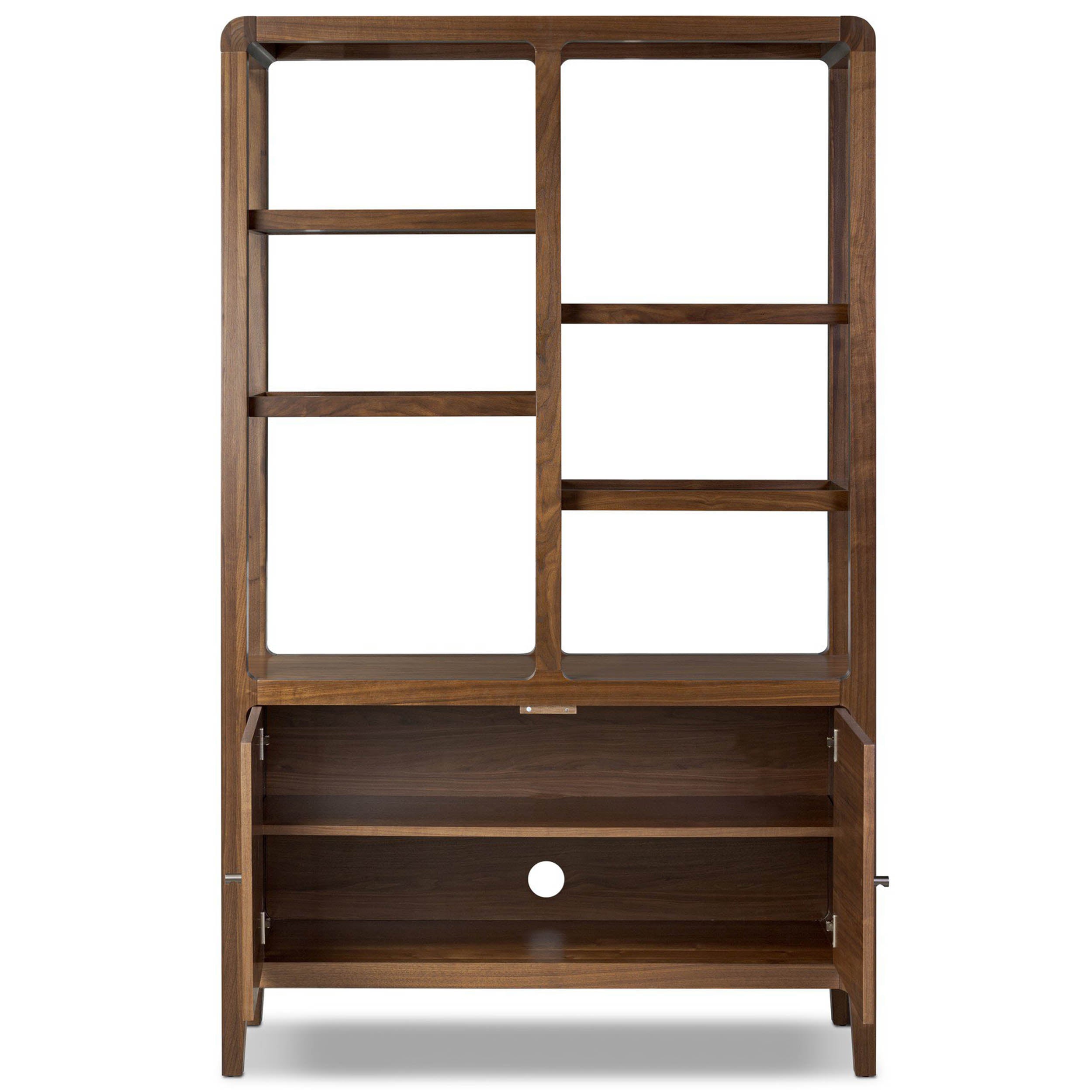 Hawkes Bookcase, Dark Walnut Solid