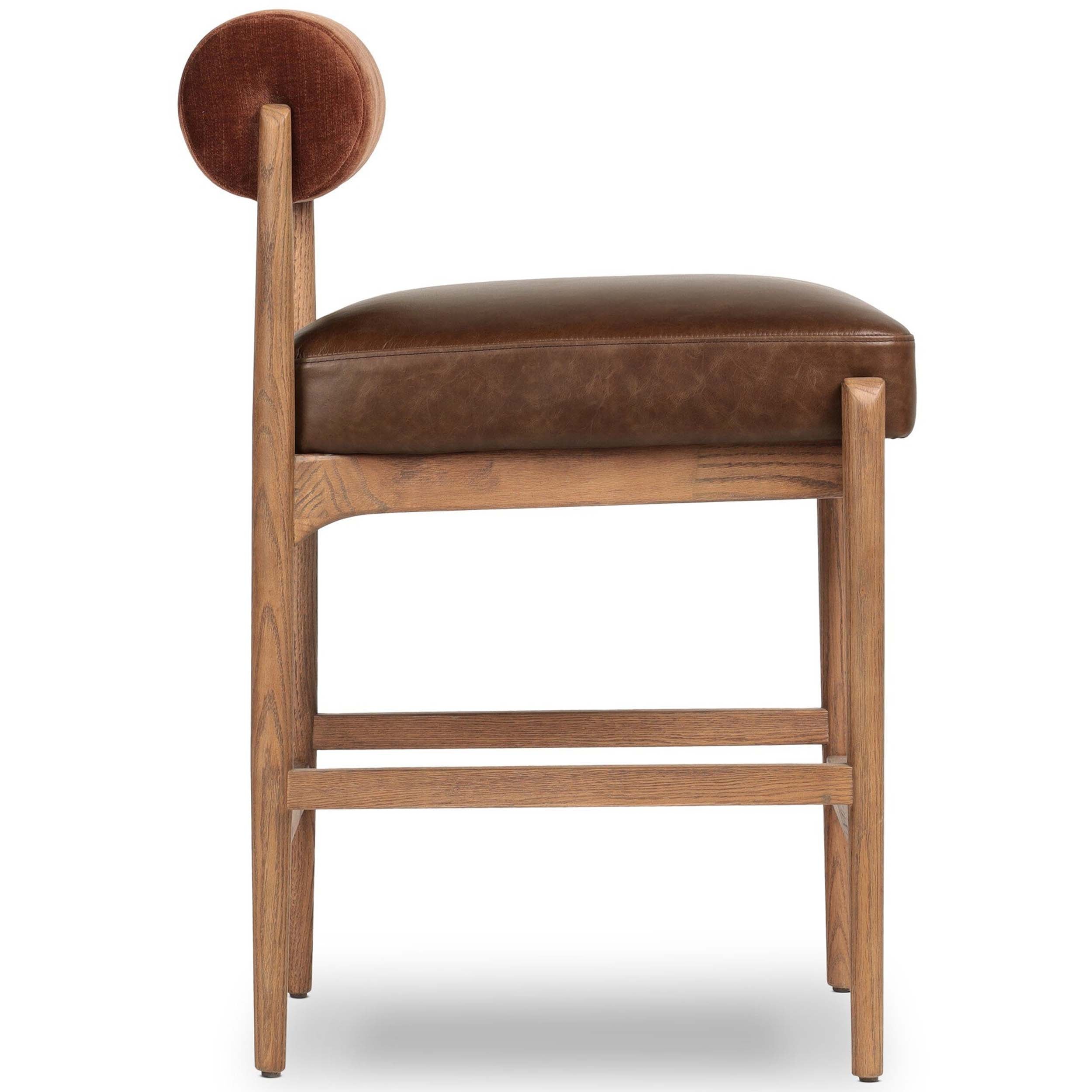 Jazelle Bar + Counter Stool, Havana Brown, Altair Sienna