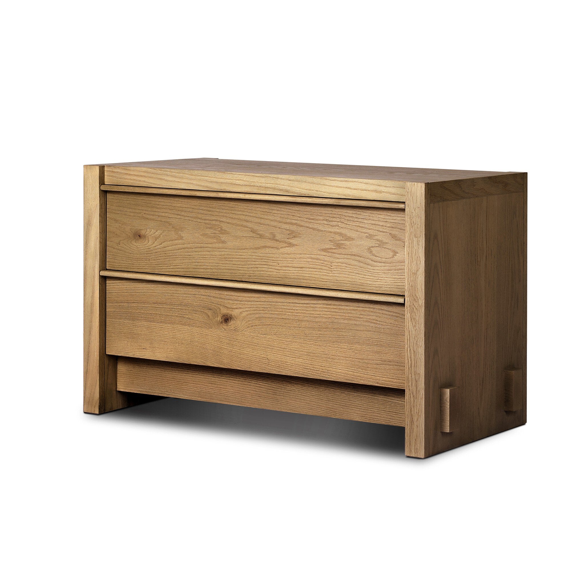 Aramis Nightstand, Sandy Oak Resawn