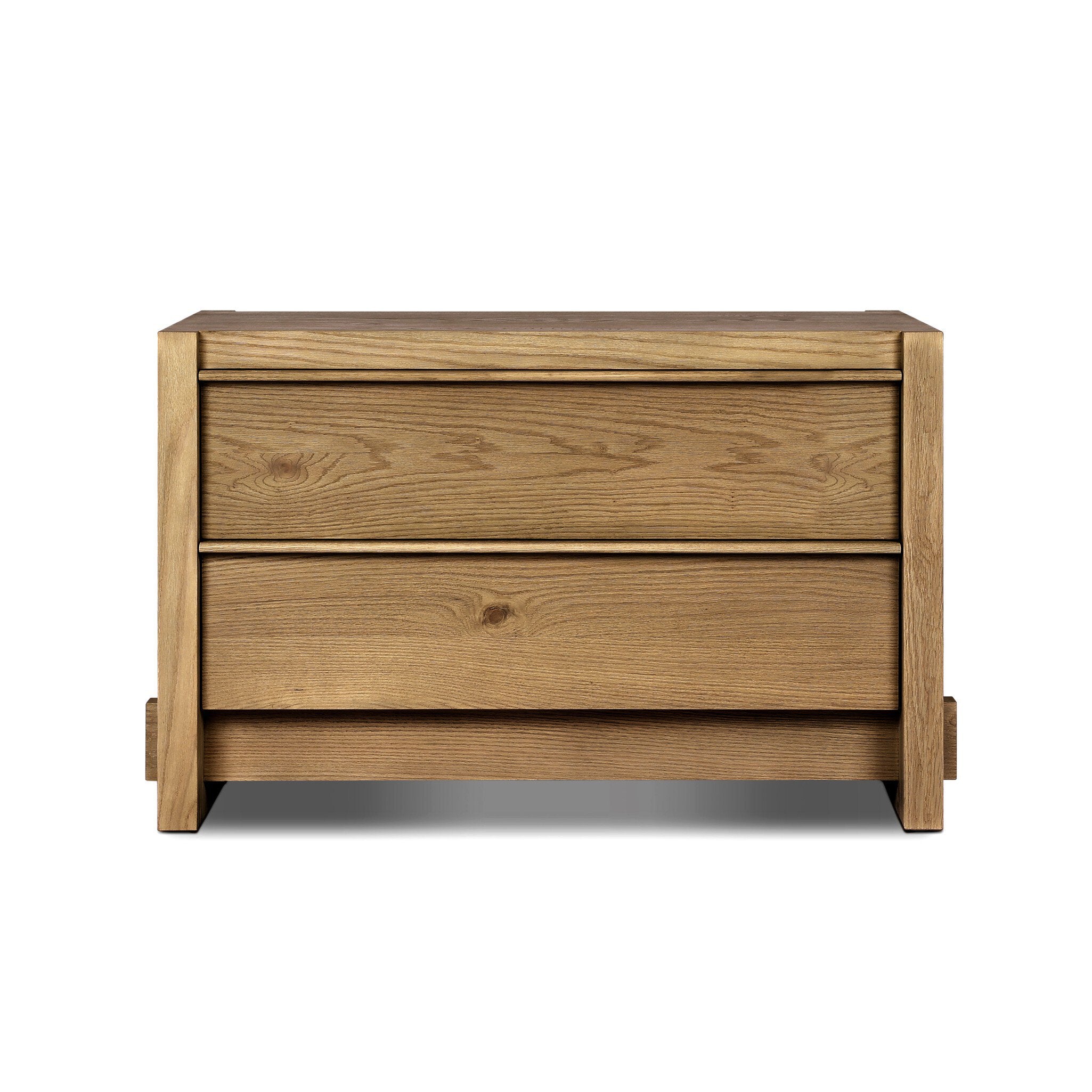 Aramis Nightstand, Sandy Oak Resawn