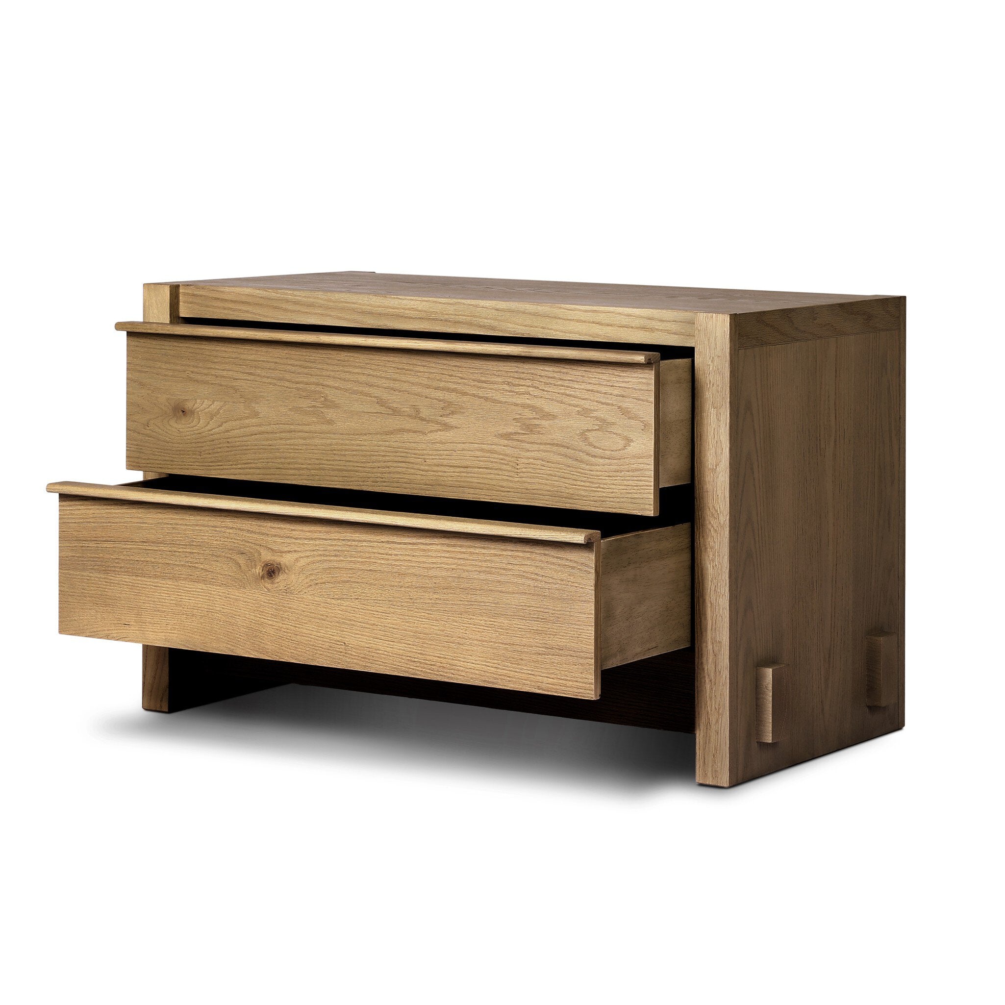 Aramis Nightstand, Sandy Oak Resawn