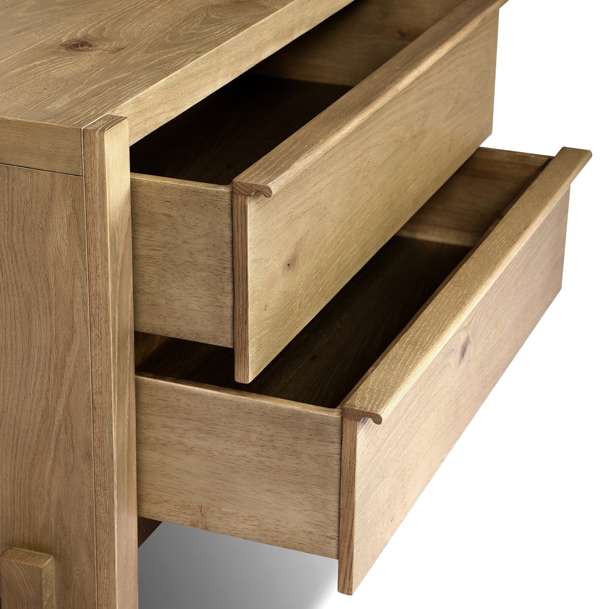 Aramis Nightstand, Sandy Oak Resawn