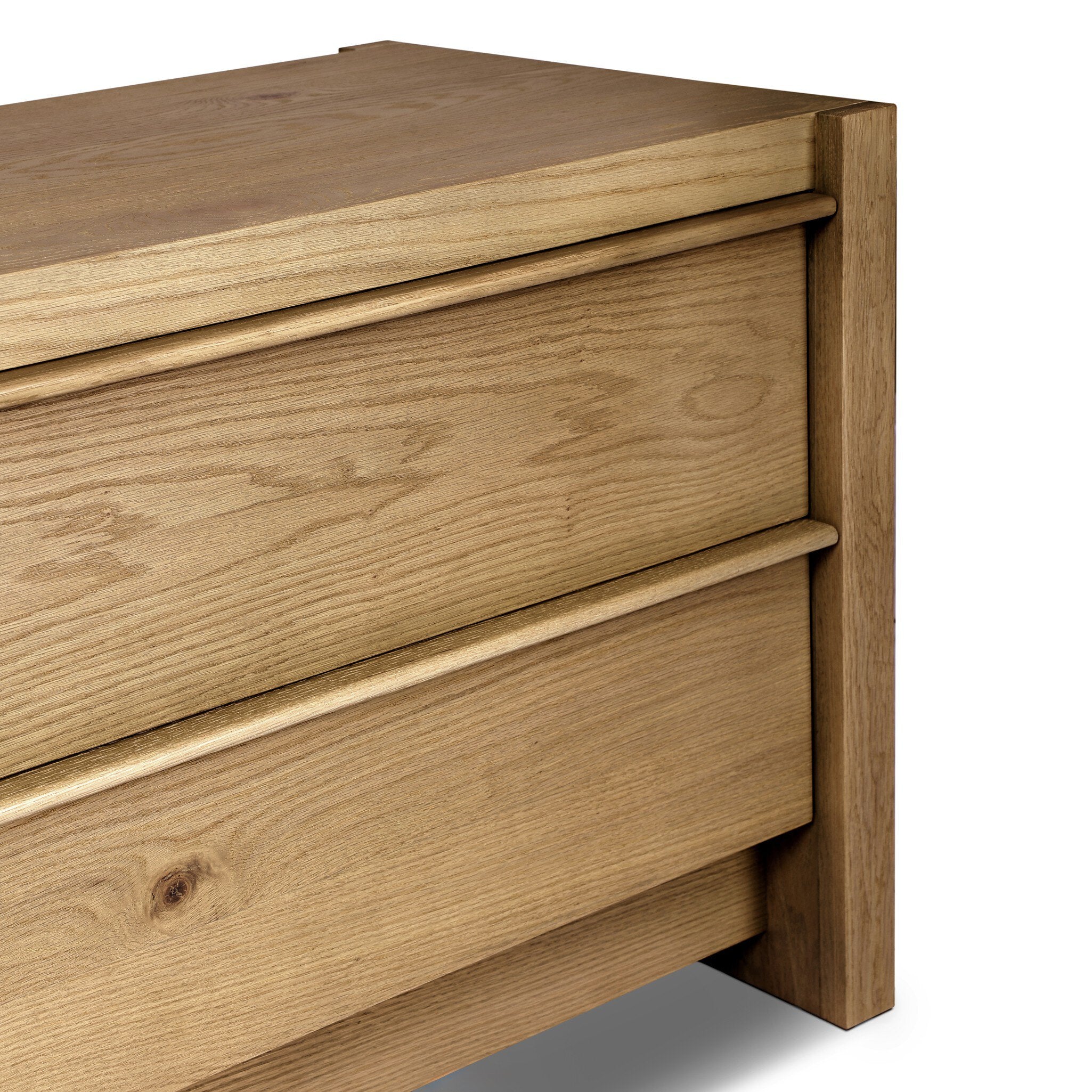 Aramis Nightstand, Sandy Oak Resawn