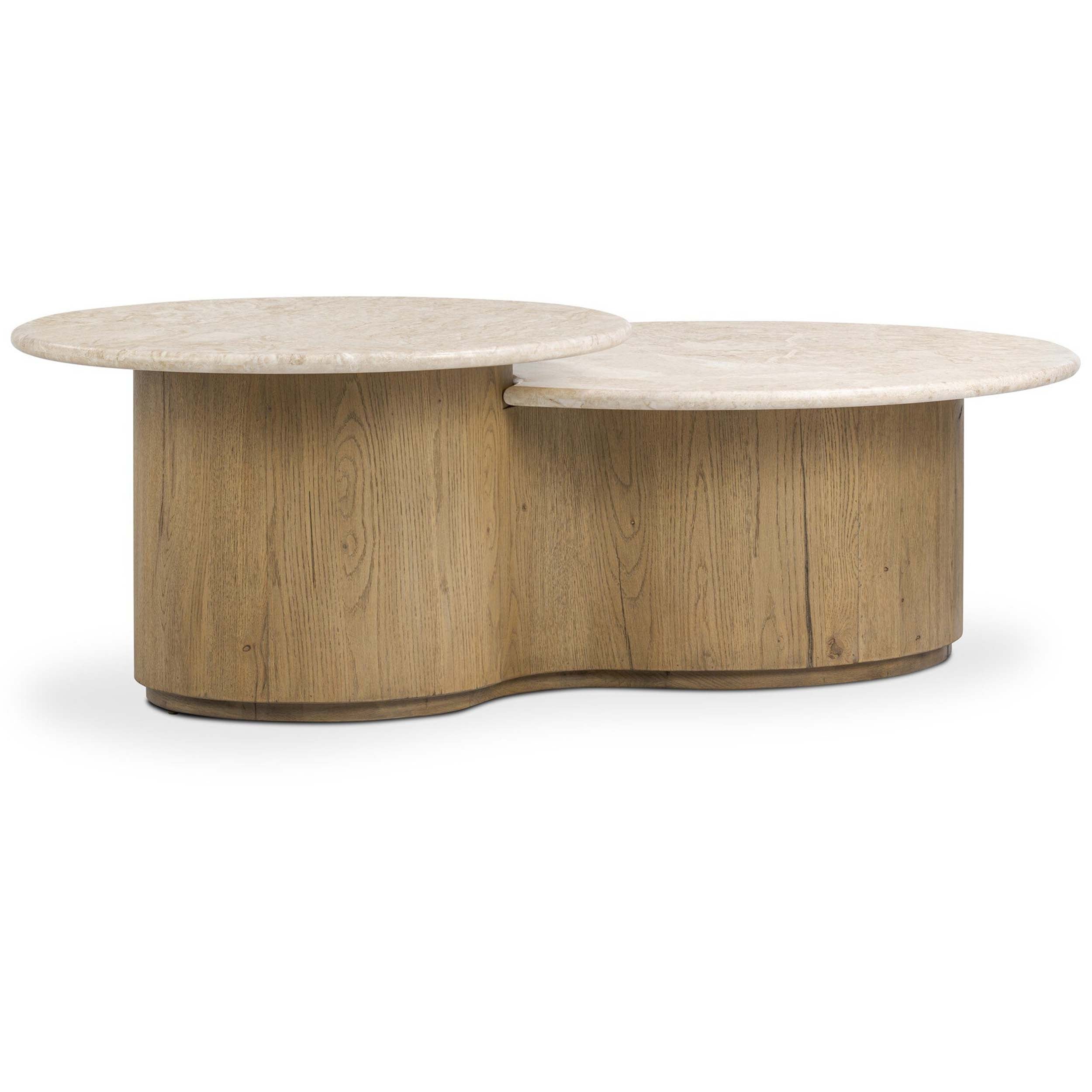 Toro Coffee Table, Cappuccino Marble