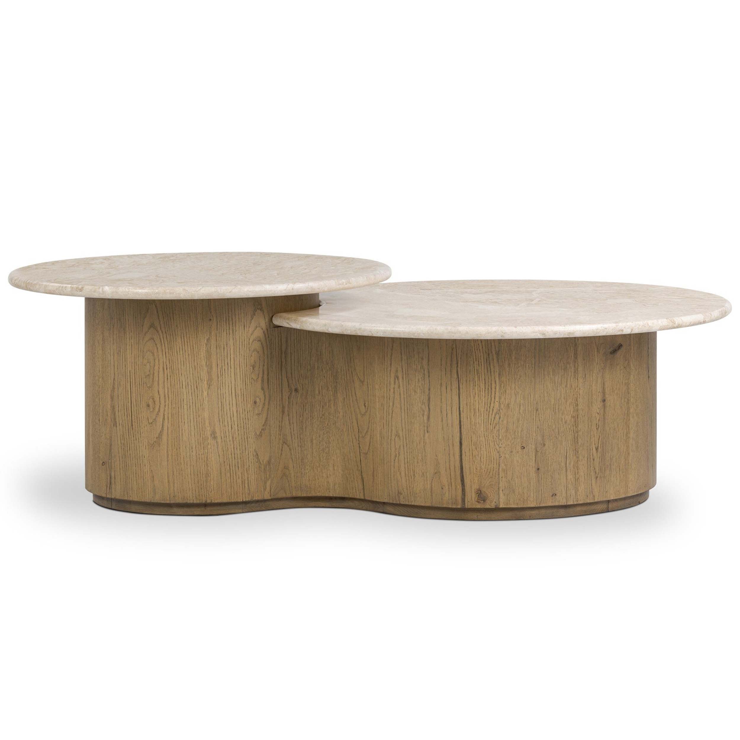 Toro Coffee Table, Cappuccino Marble