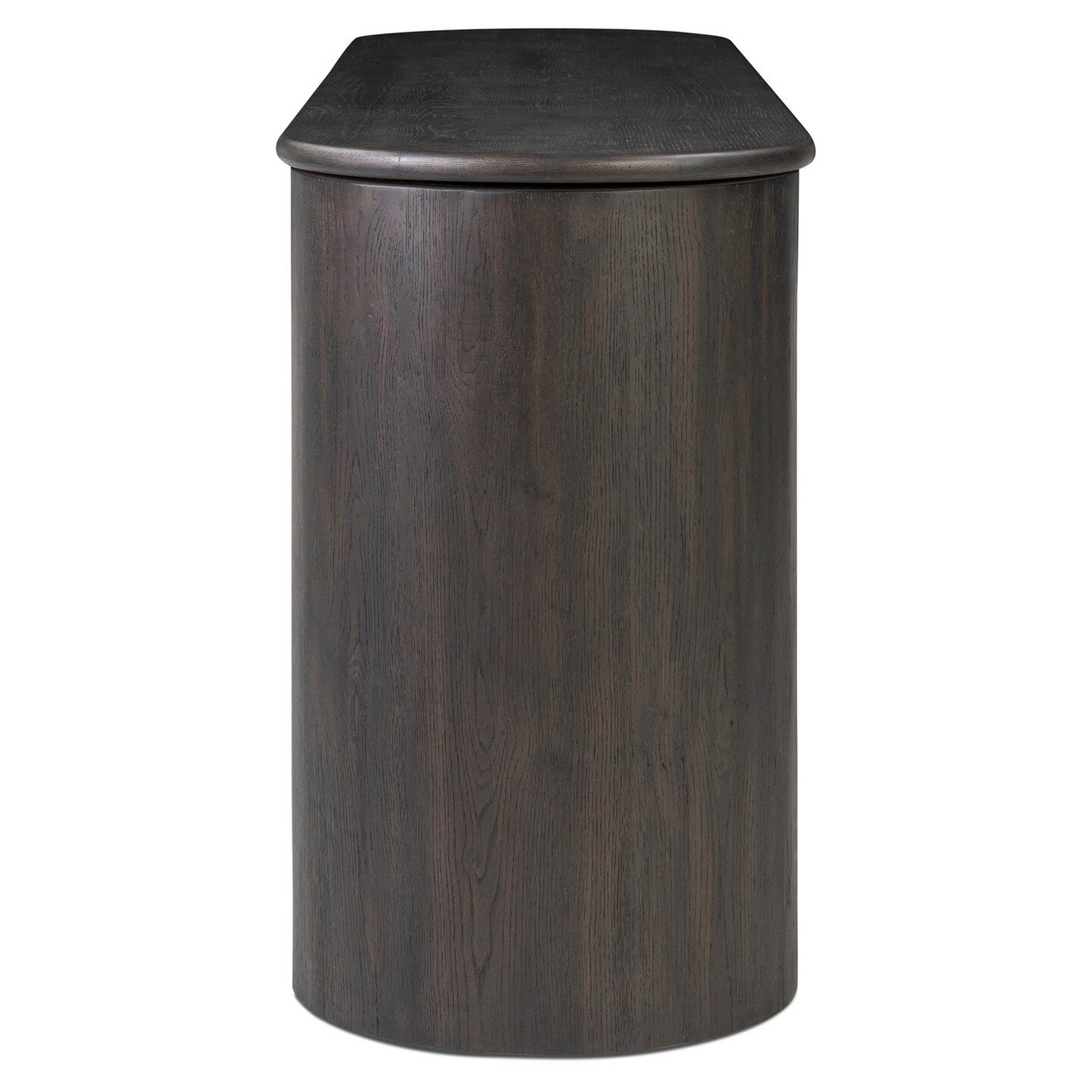Farrow Console Table, Smoked Black Veneer