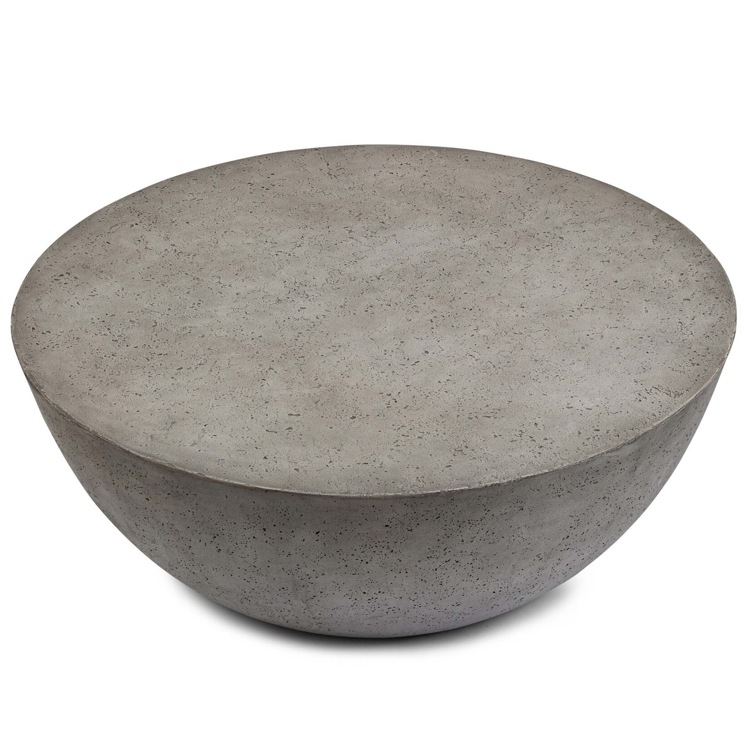 Boula Outdoor Coffee Table, Aged Smoke Concrete
