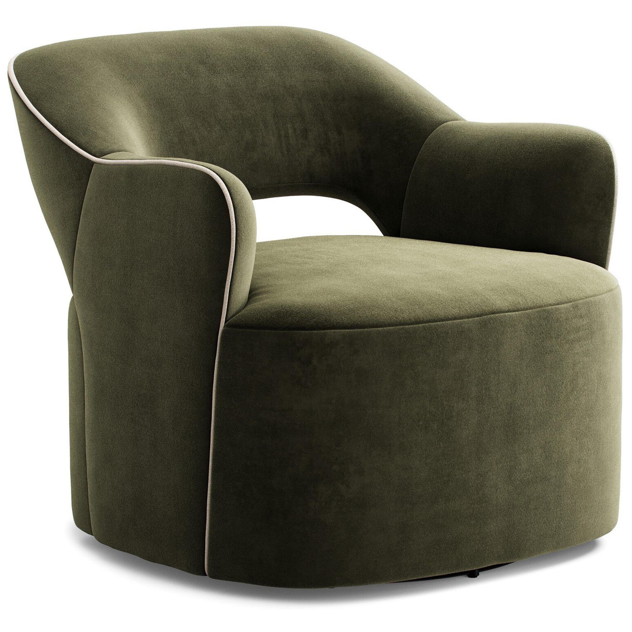 Blythe Swivel Chair, Surrey Olive