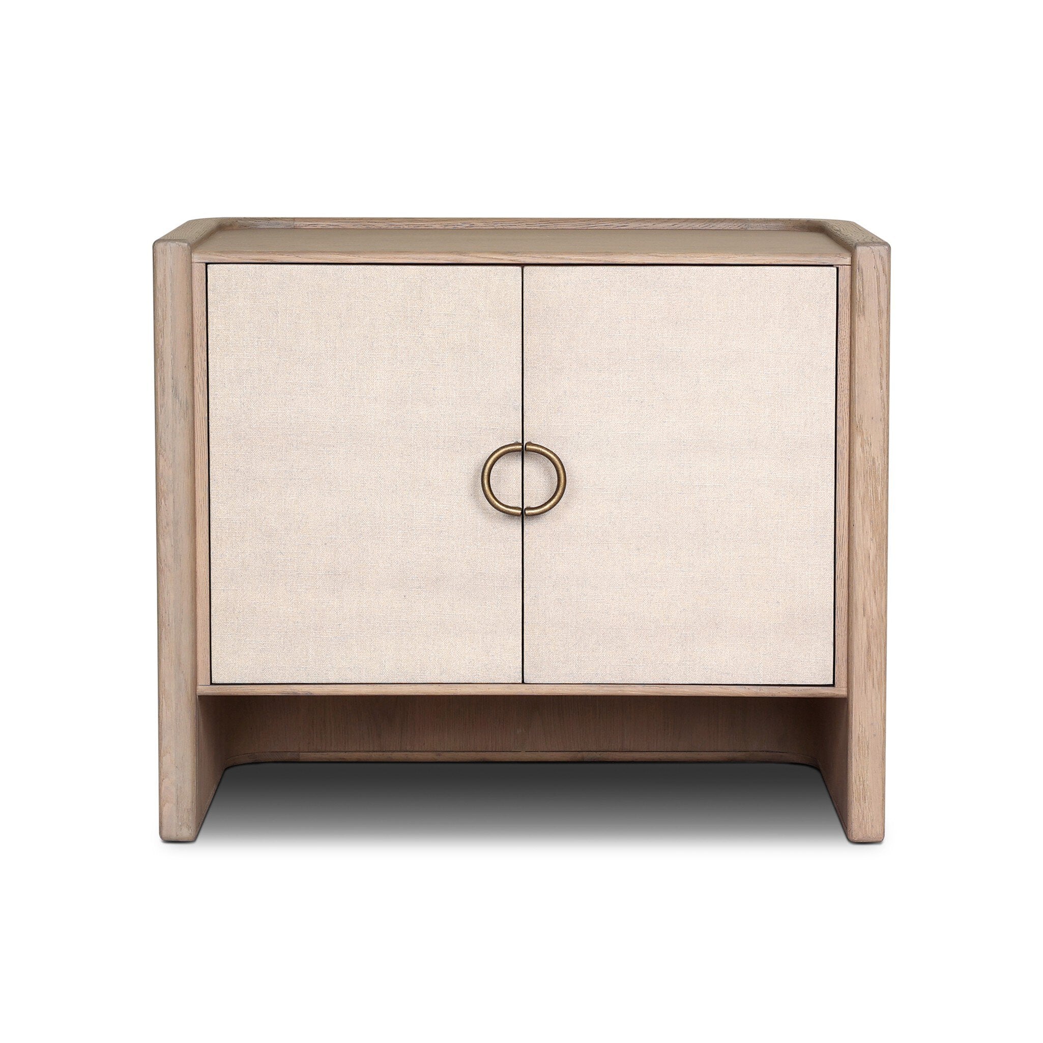 Kiran Nightstand, Sandy Oak Veneer