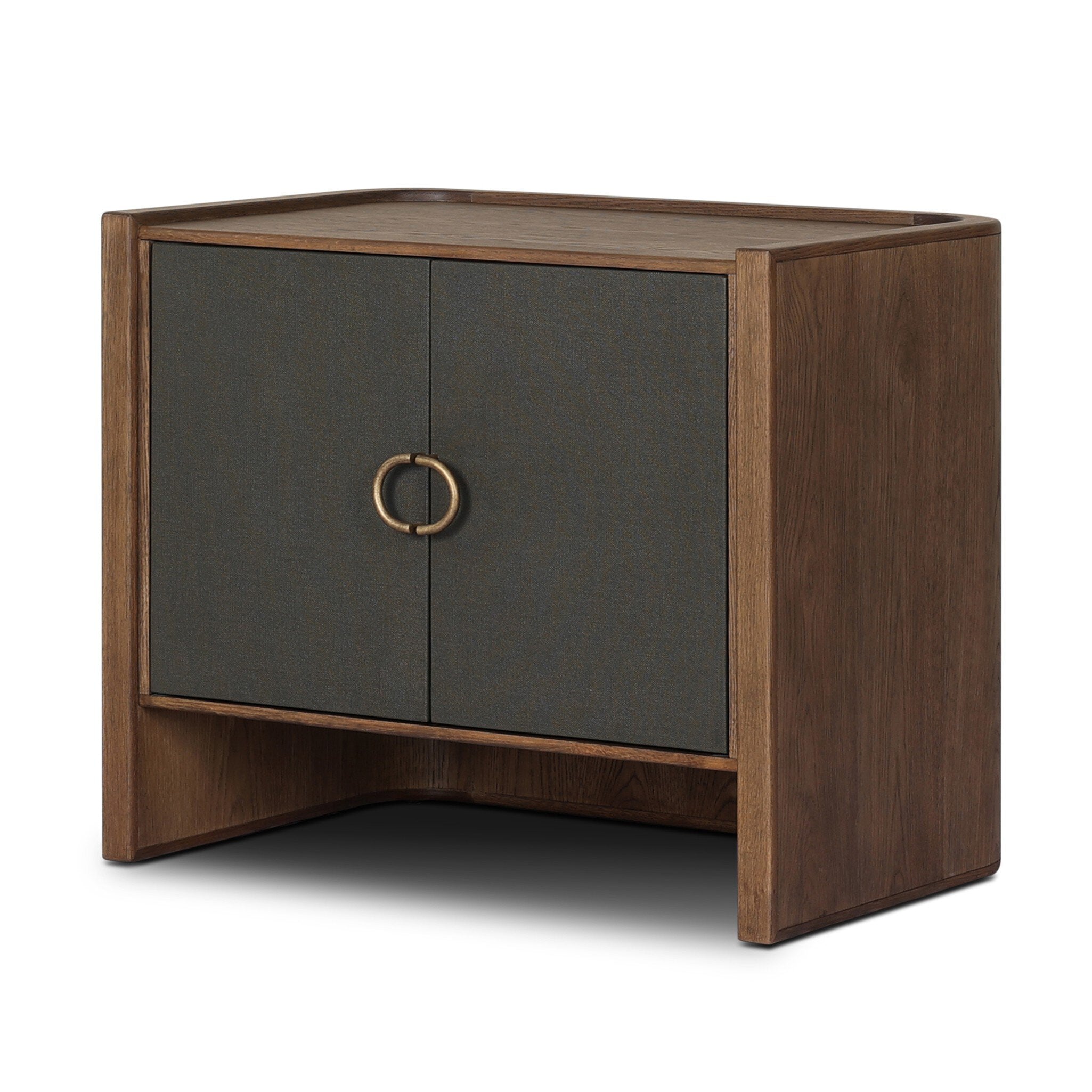 Kiran Nightstand, Amber Oak Veneer