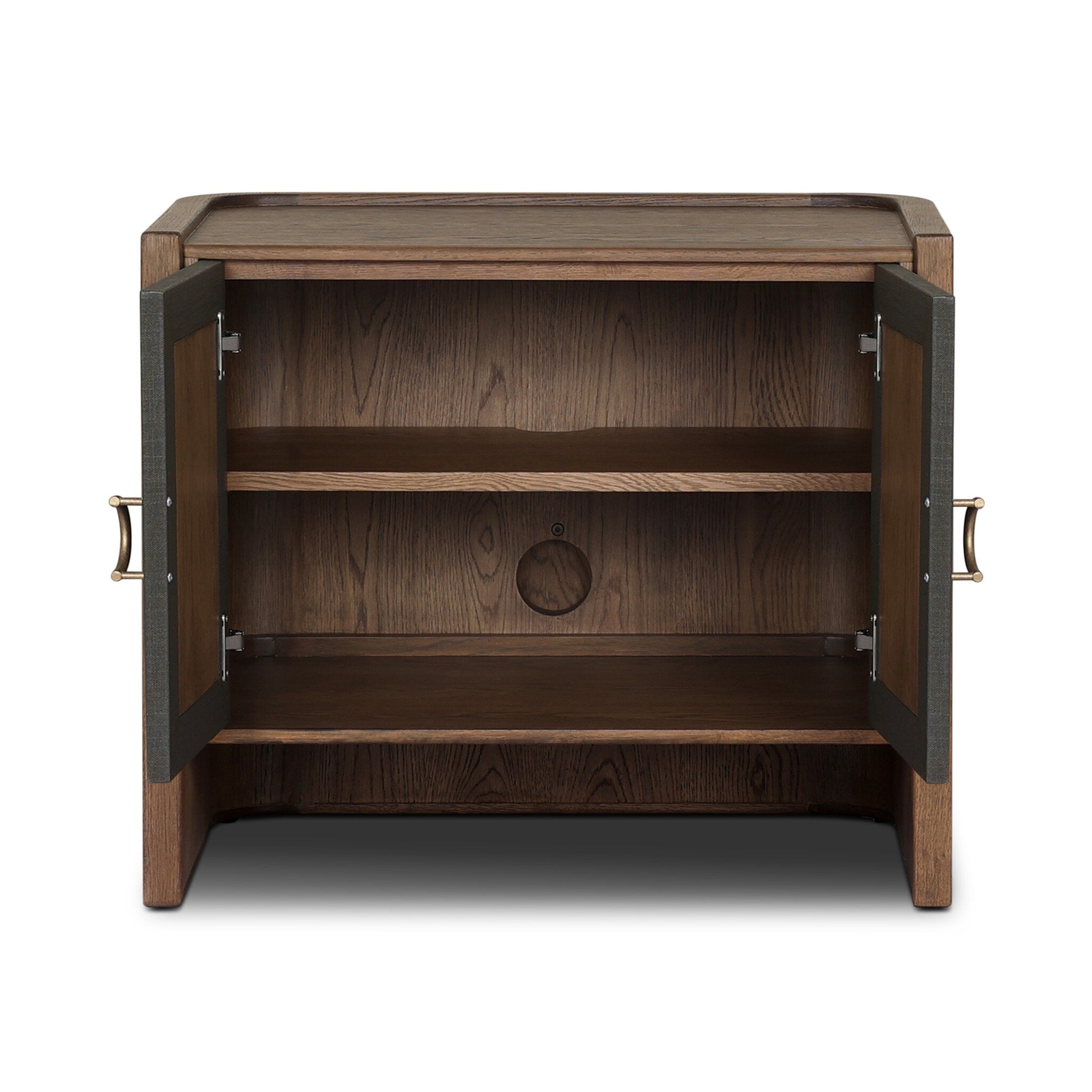 Kiran Nightstand, Amber Oak Veneer