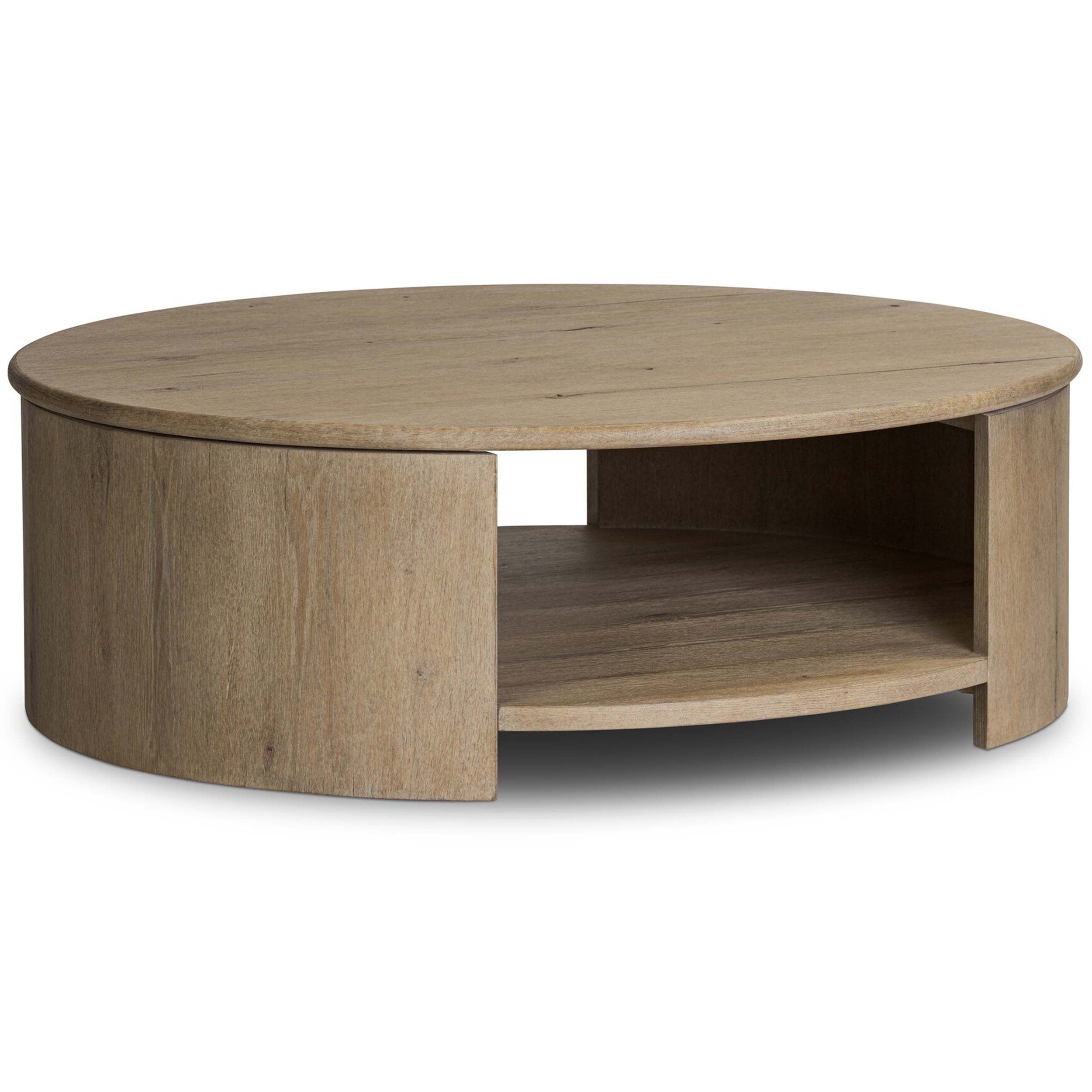 Farrow Coffee Table, Drifted Oak Veneer
