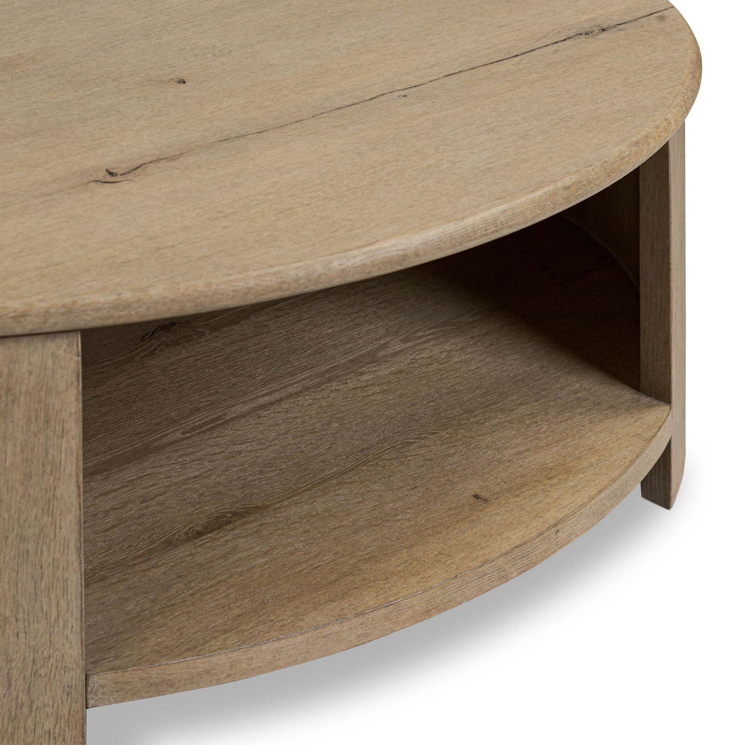 Farrow Coffee Table, Drifted Oak Veneer