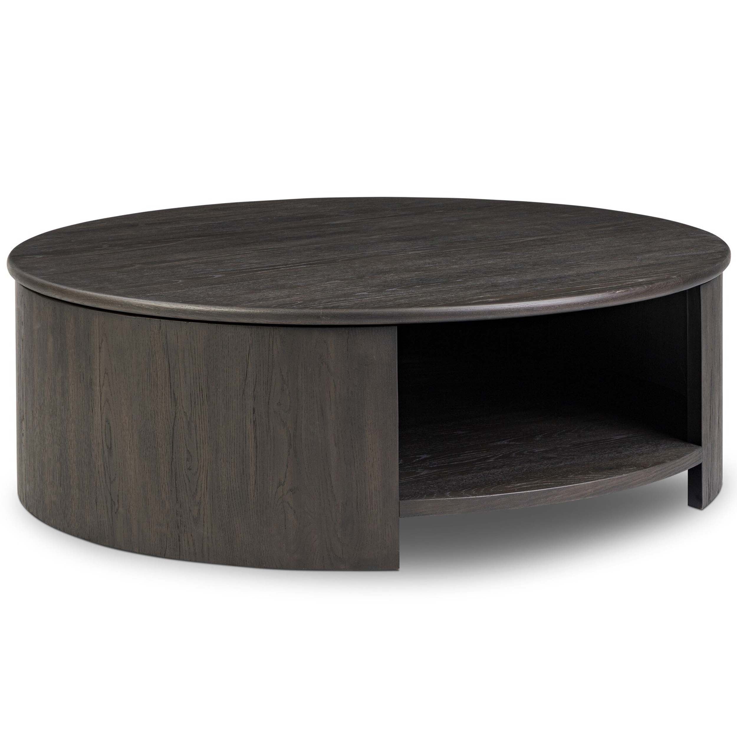 Farrow Coffee Table, Smoked Black Veneer