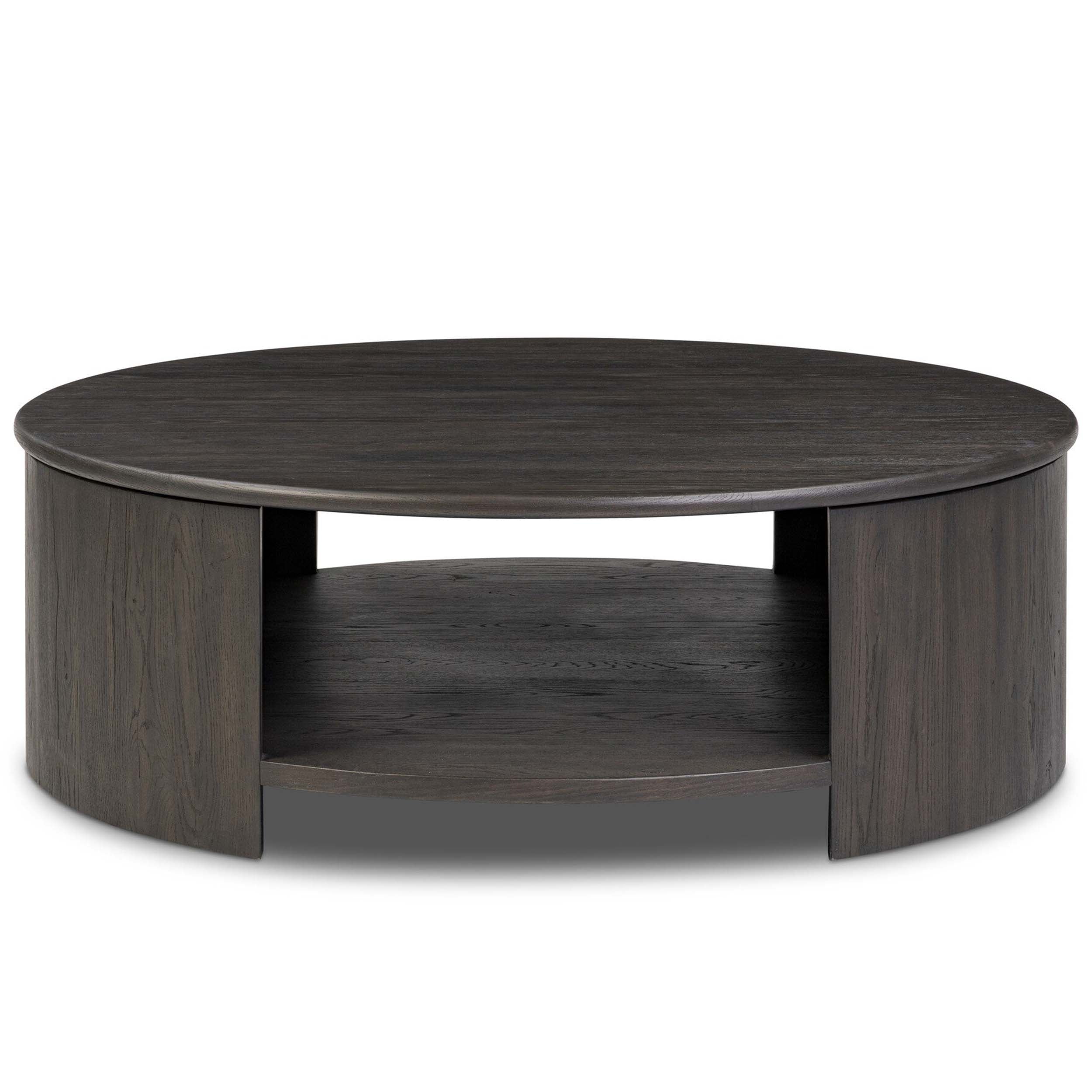Farrow Coffee Table, Smoked Black Veneer