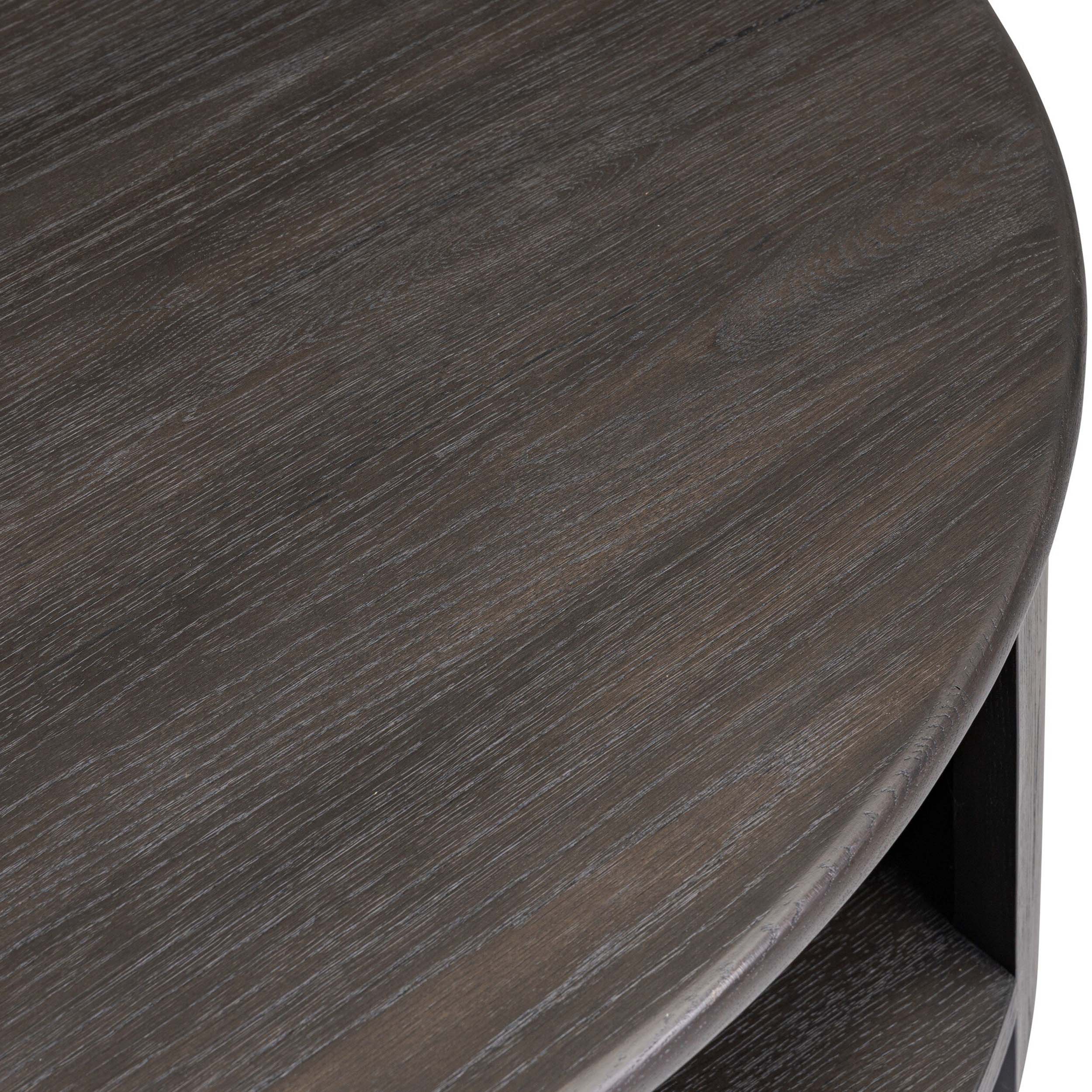 Farrow Coffee Table, Smoked Black Veneer