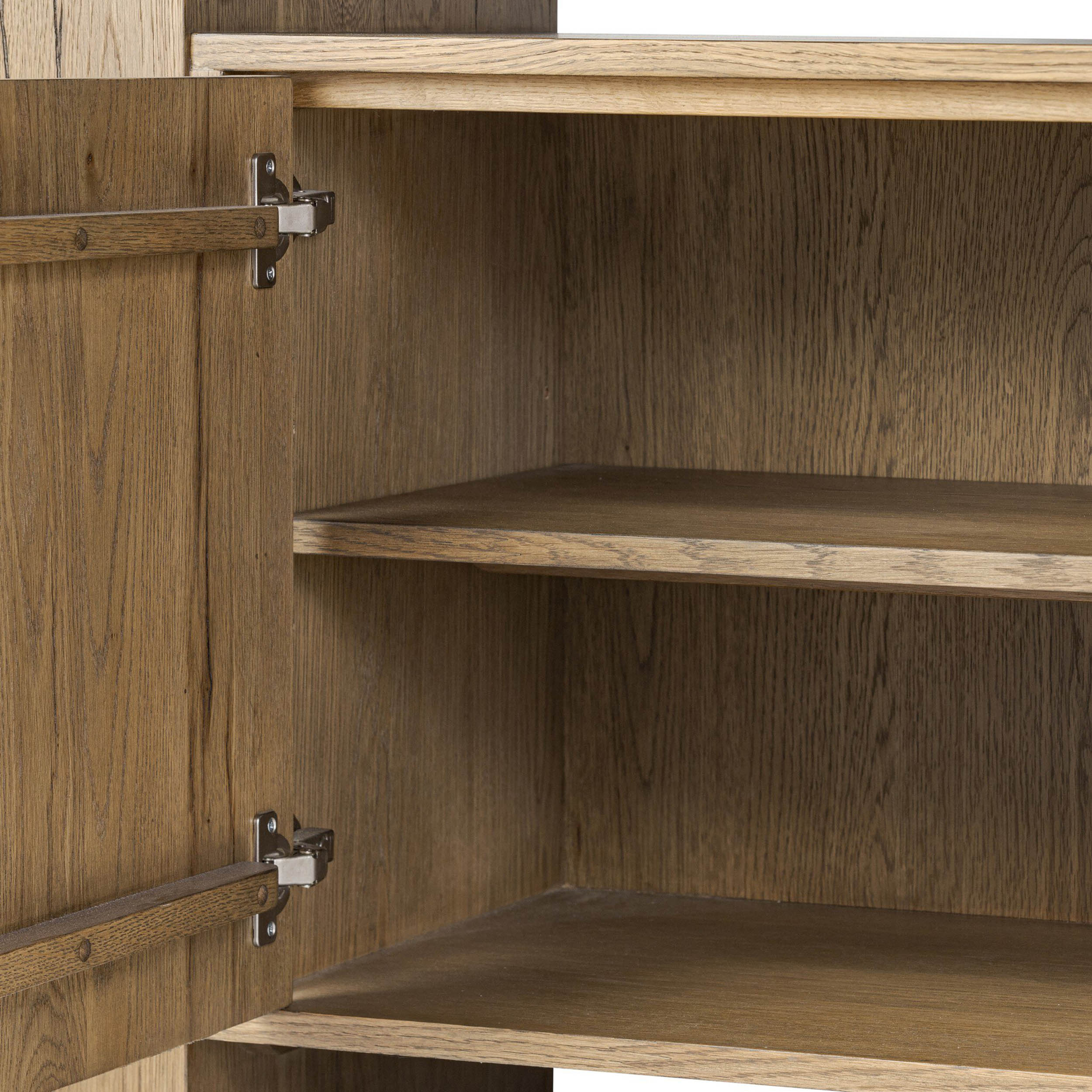 Fisher Bookcase, Rustic Amber Oak Veneer