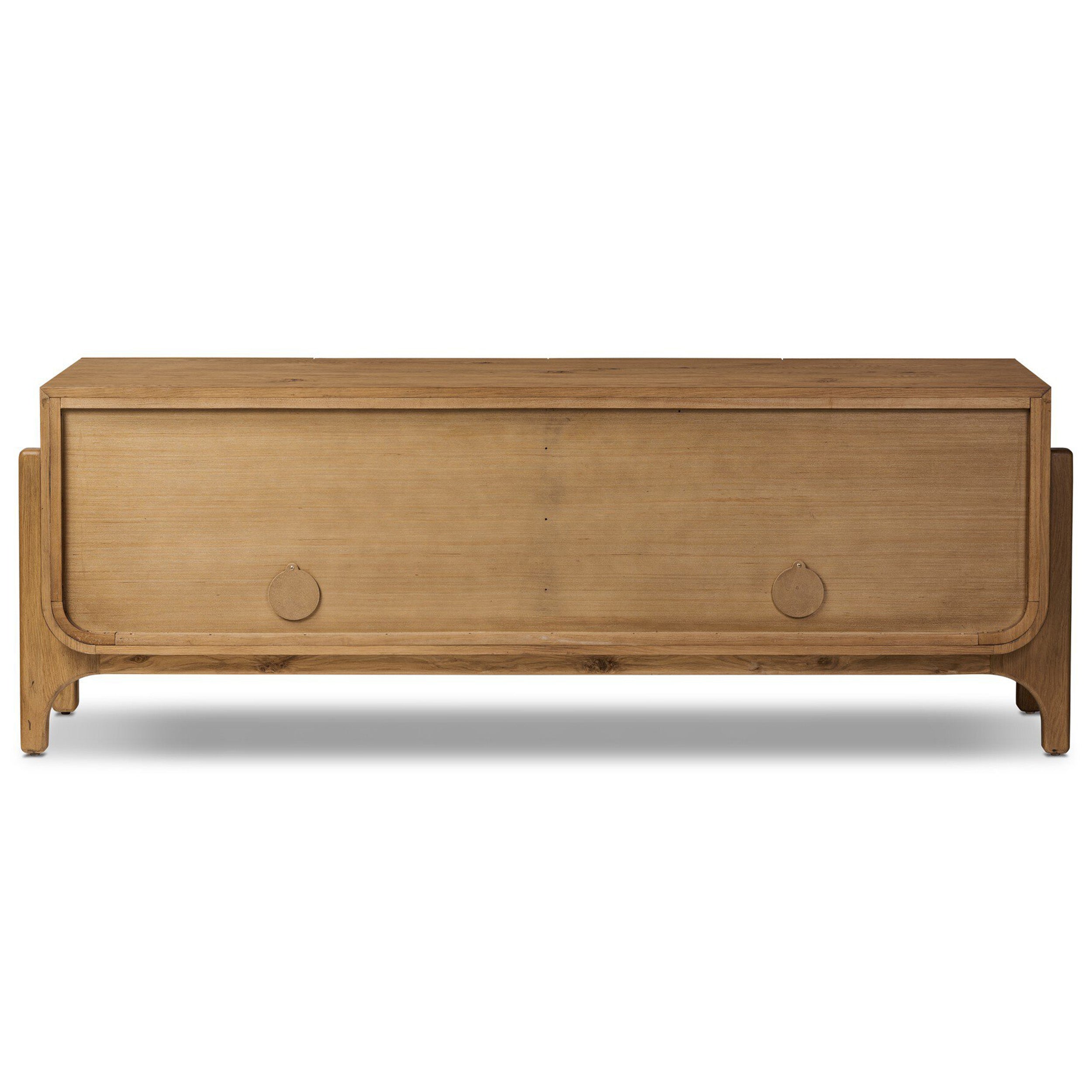 Bloomfield Media Console, Worn Oak Veneer