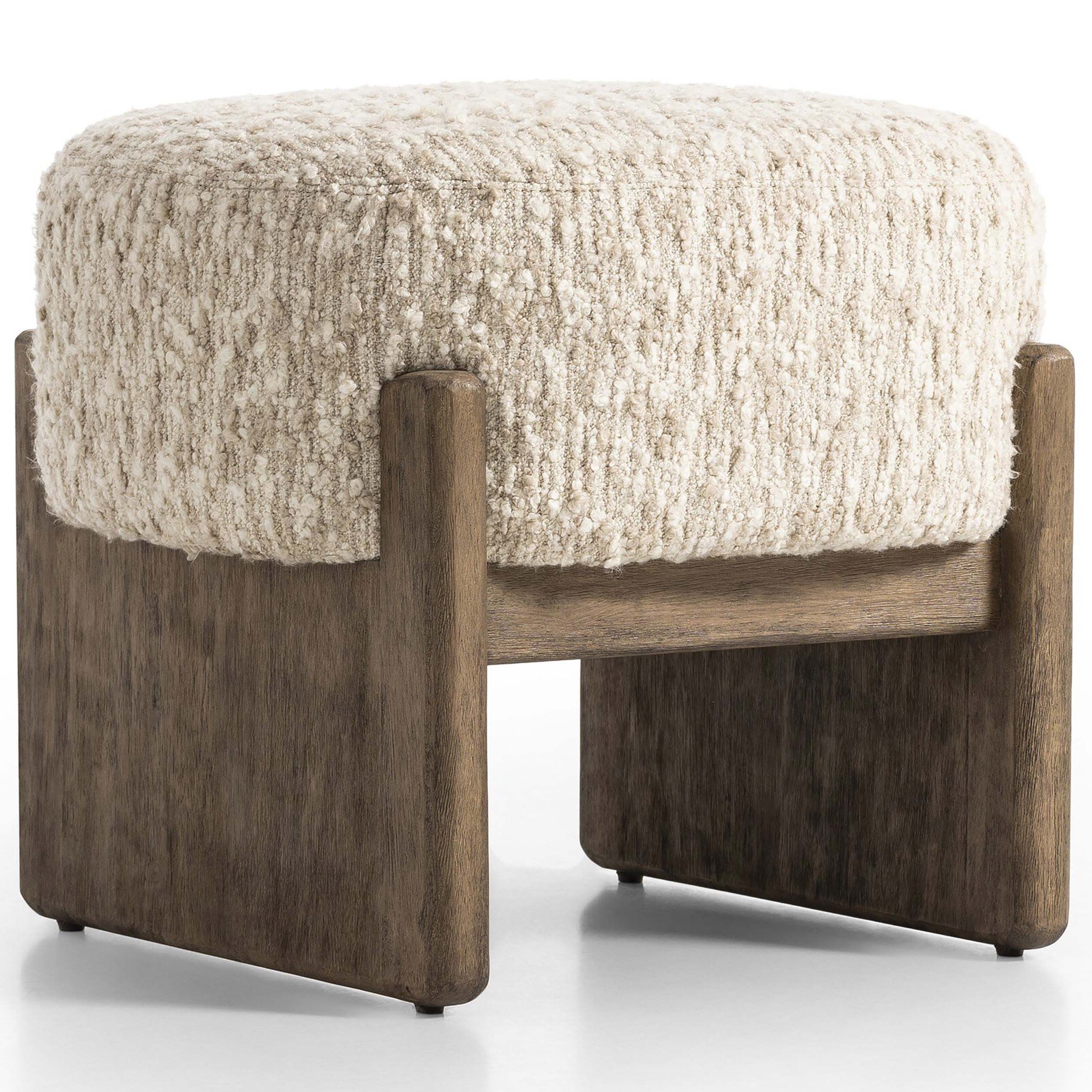 Kirby Accent Stool, Solema Cream