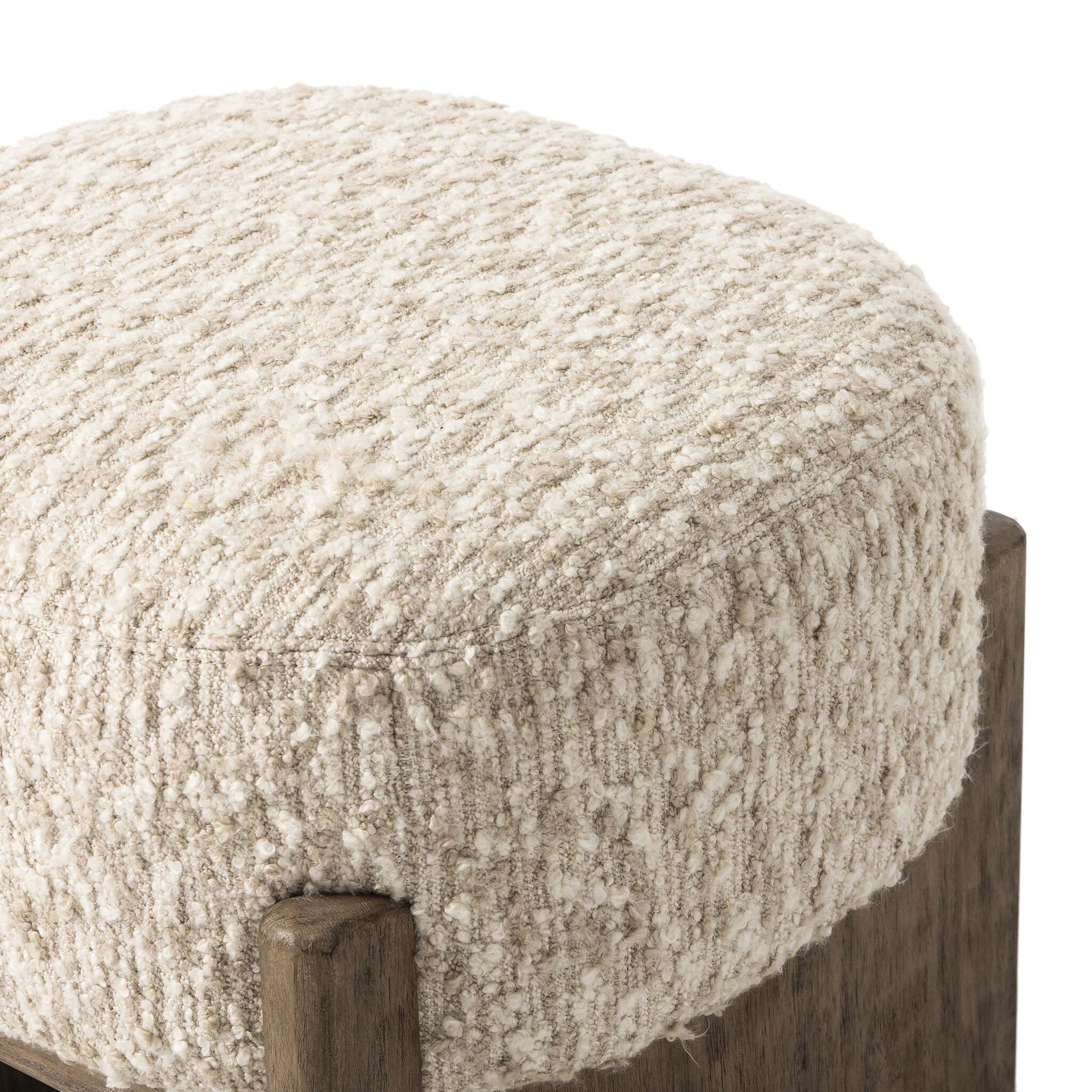Kirby Accent Stool, Solema Cream