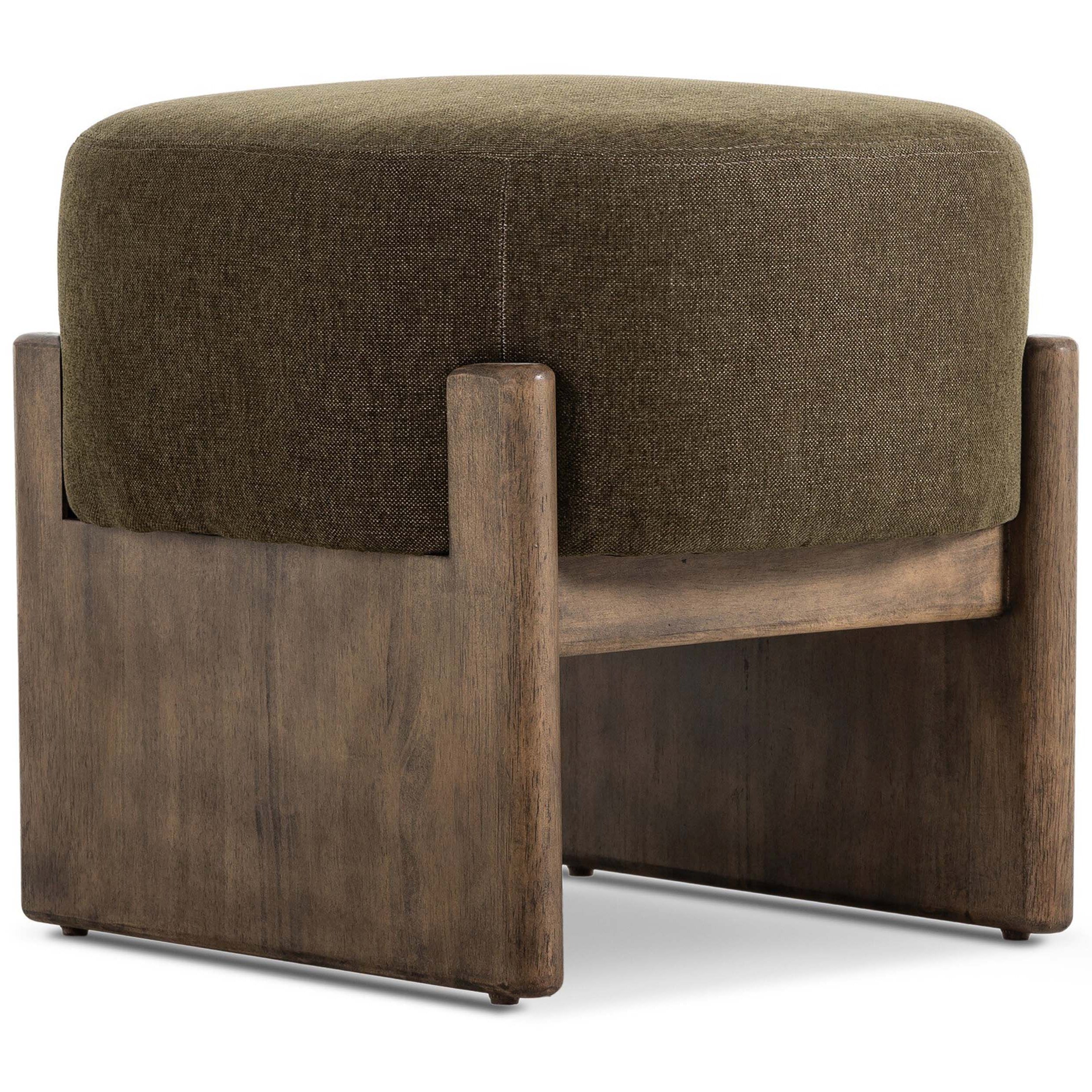 Kirby Accent Stool, Sutton Olive
