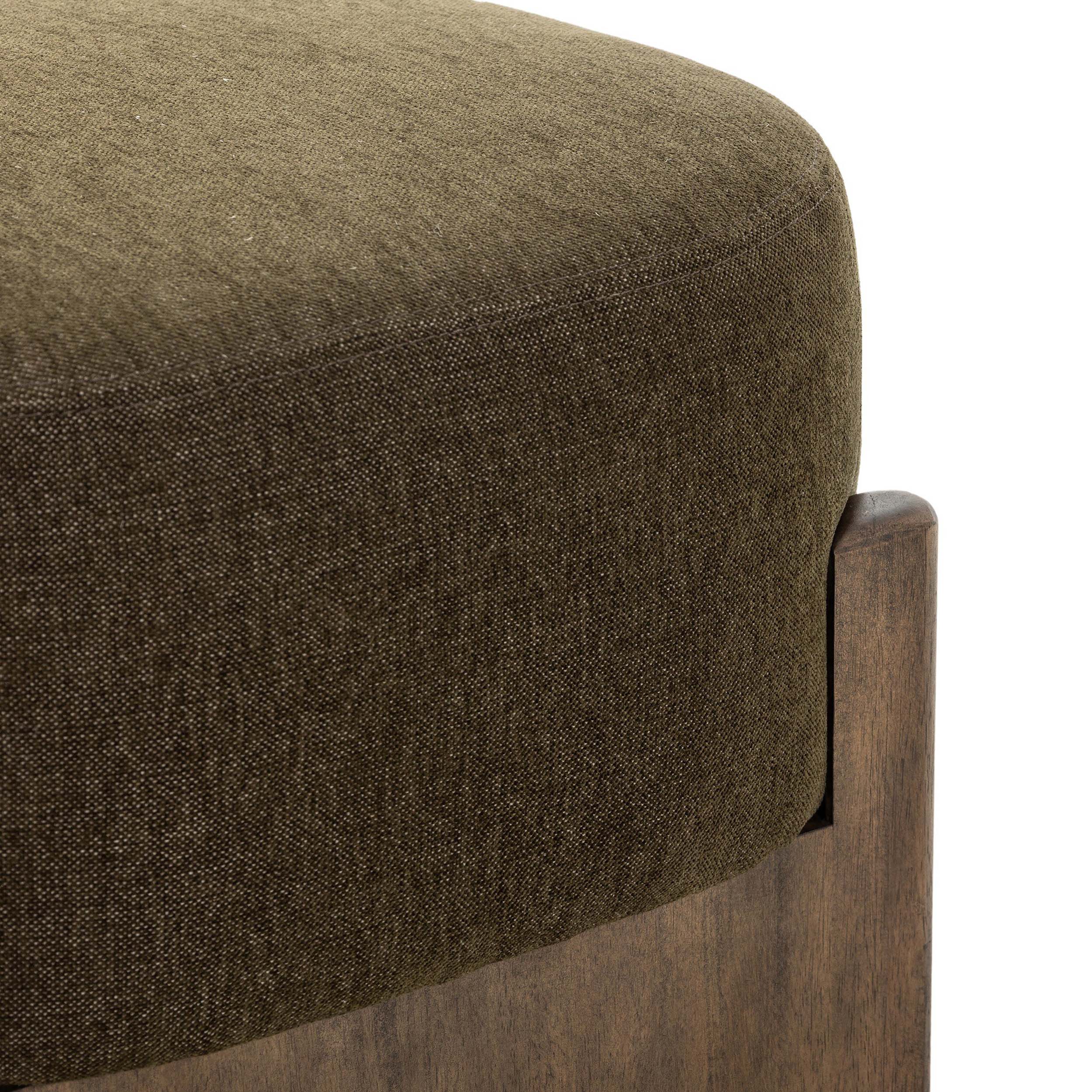 Kirby Accent Stool, Sutton Olive