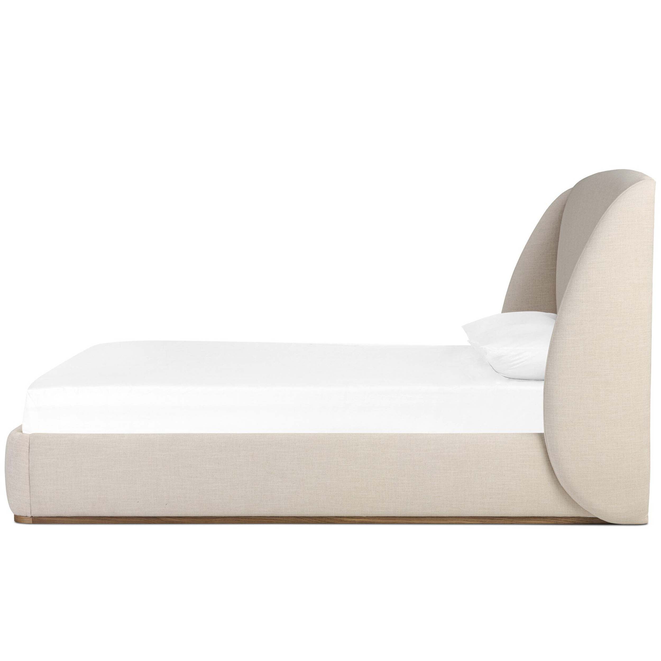 Maeve Bed, Cambric Ivory, Upholstered Bed