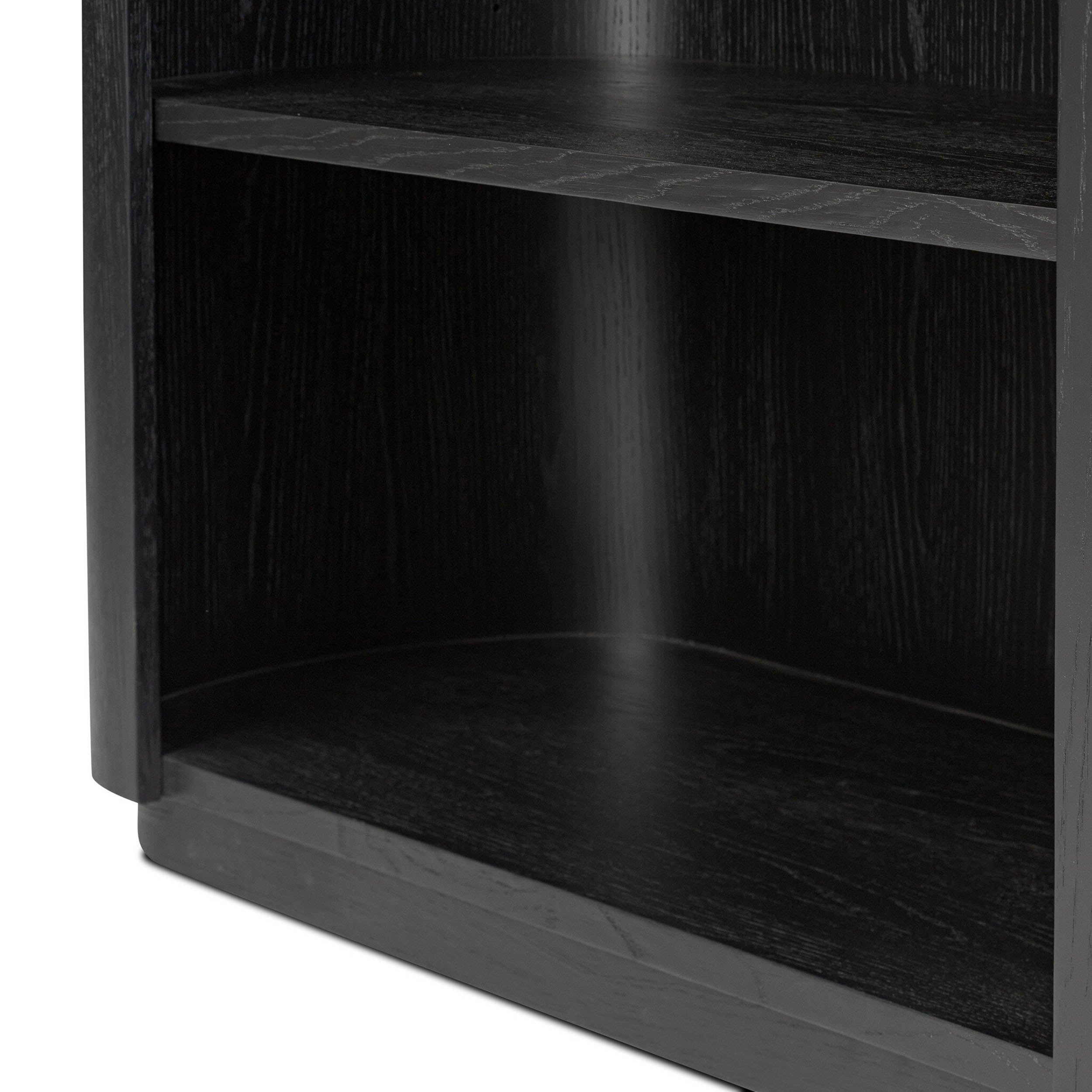 Pilar Bookcase, Charcoal Oak Veneer