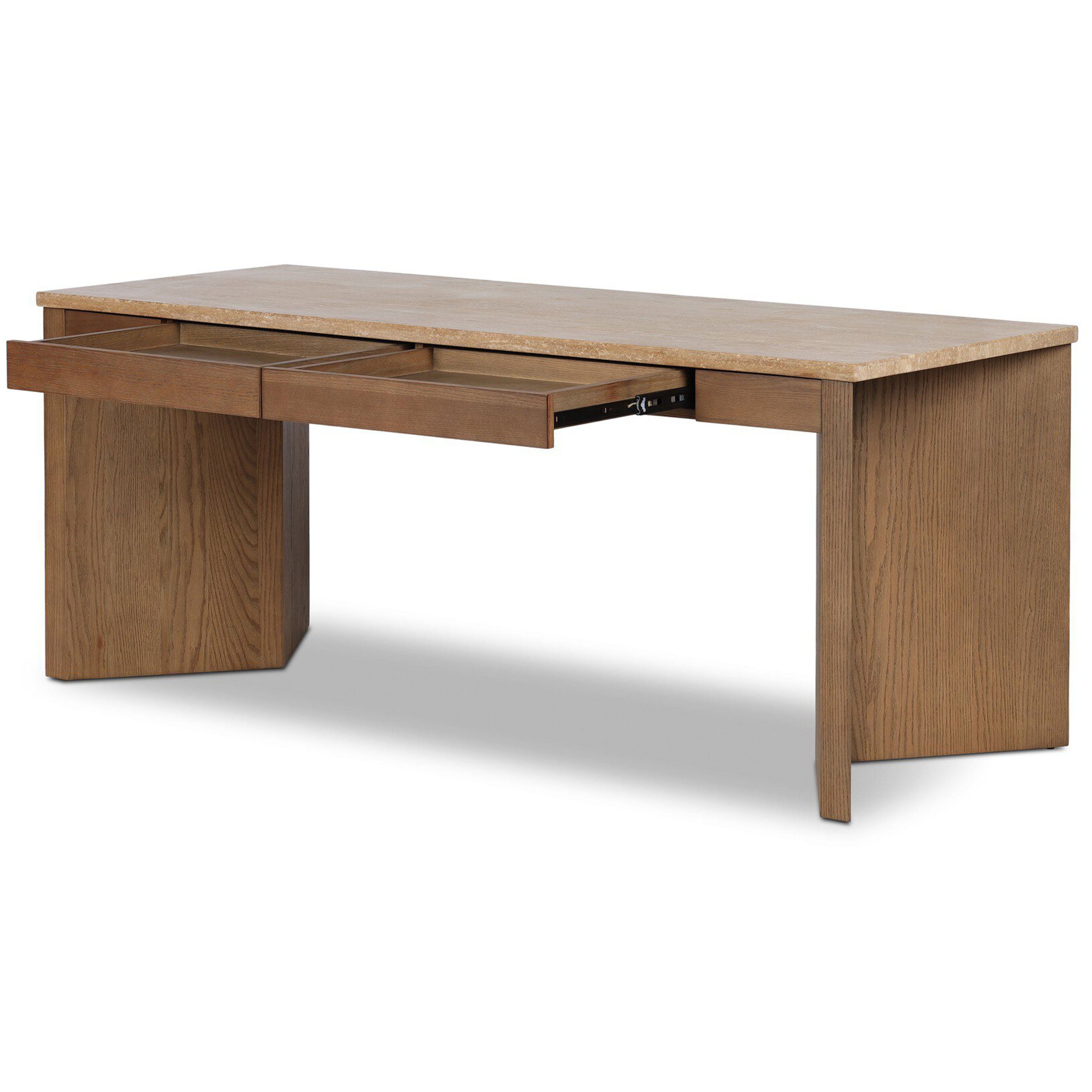 Lawson Desk, Amber Oak Thin Veneer
