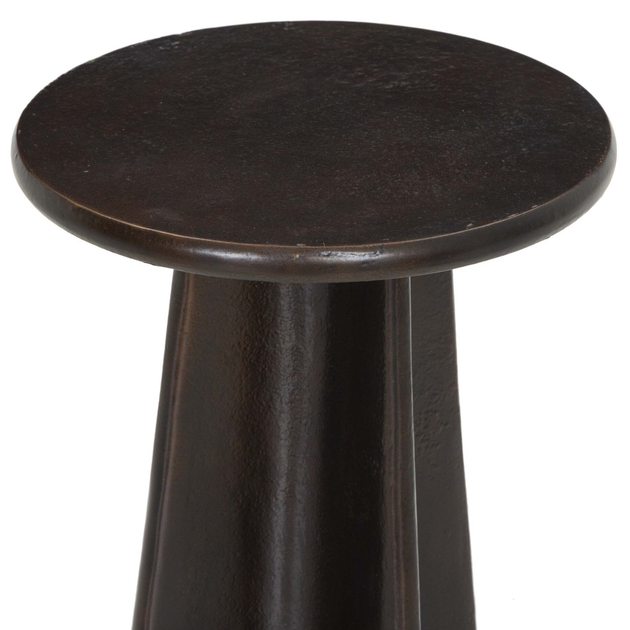 Remo End Table, Antique Rust