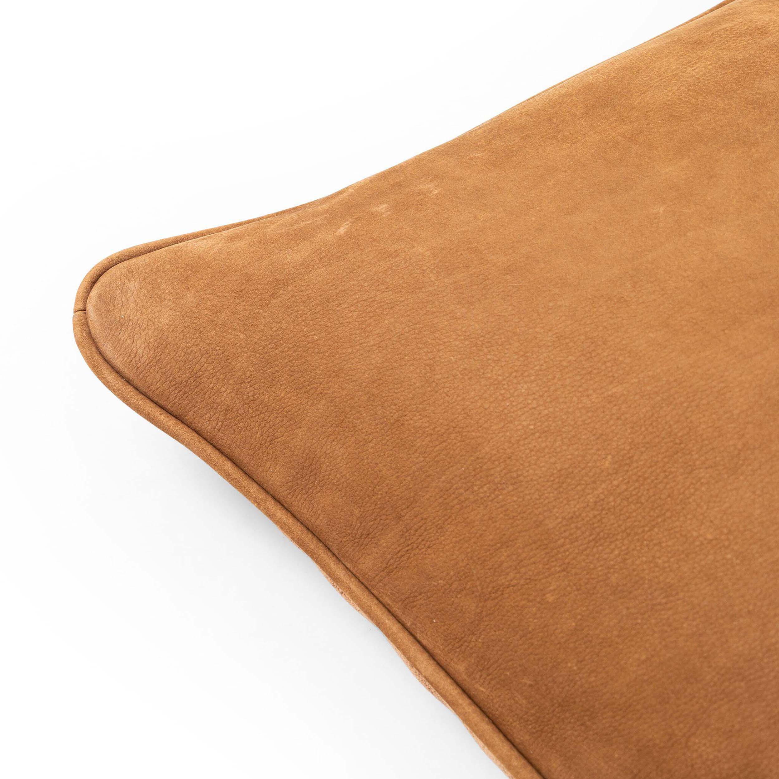 Olsen Pillow, Nubuck Cognac, Cover Only