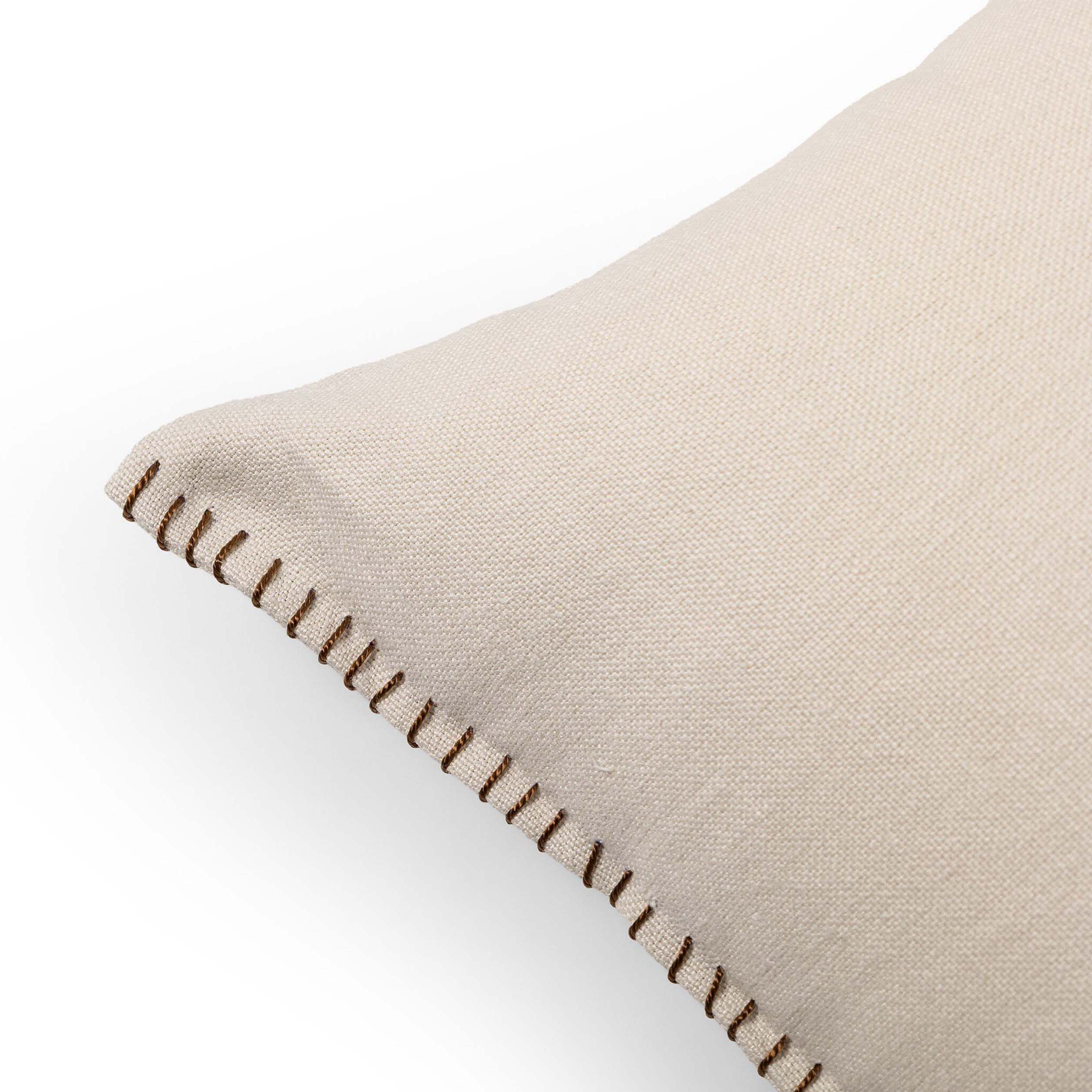 Calvin Outdoor Pillow, Bombay Flax