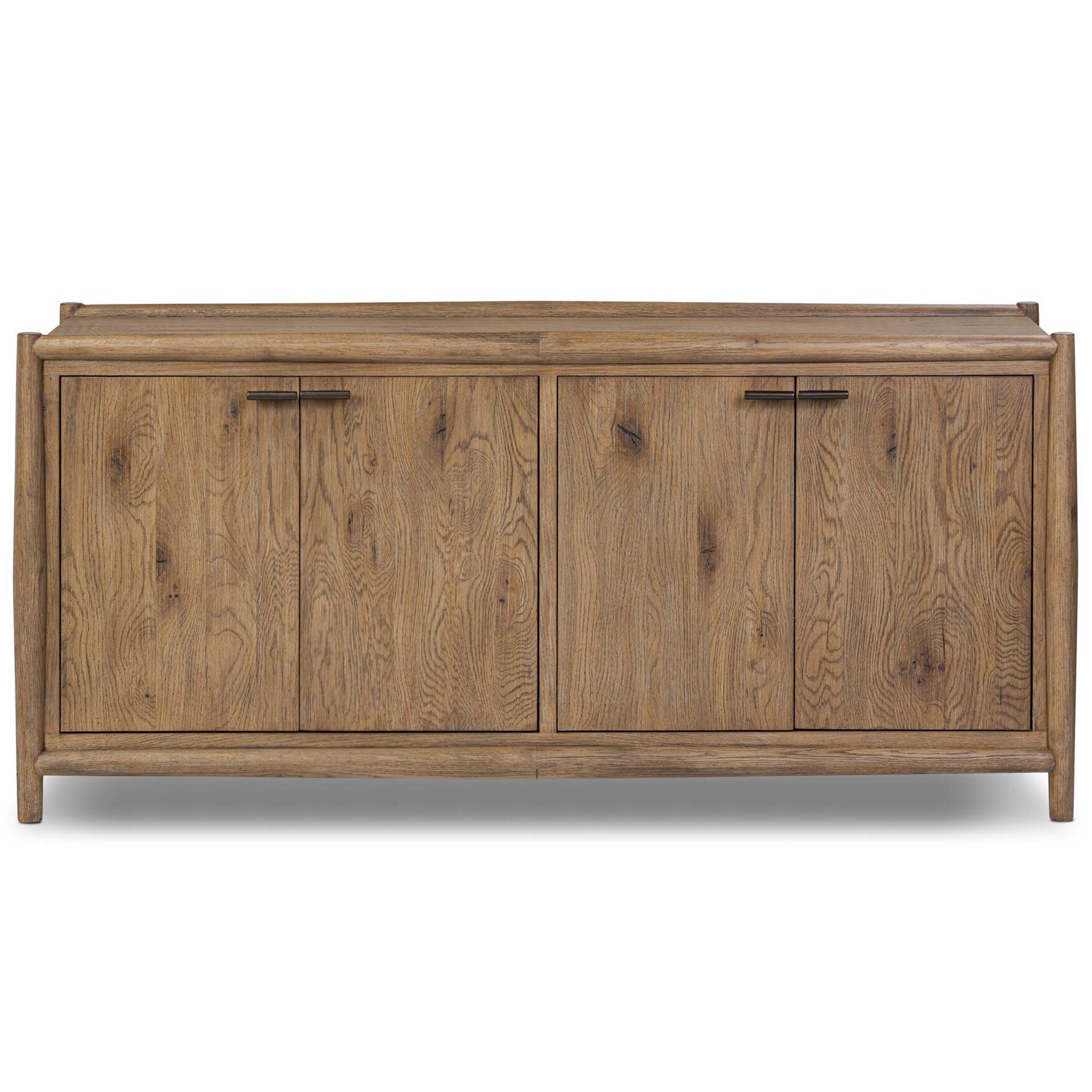 Glenview 4 Door Sideboard, Weathered Oak