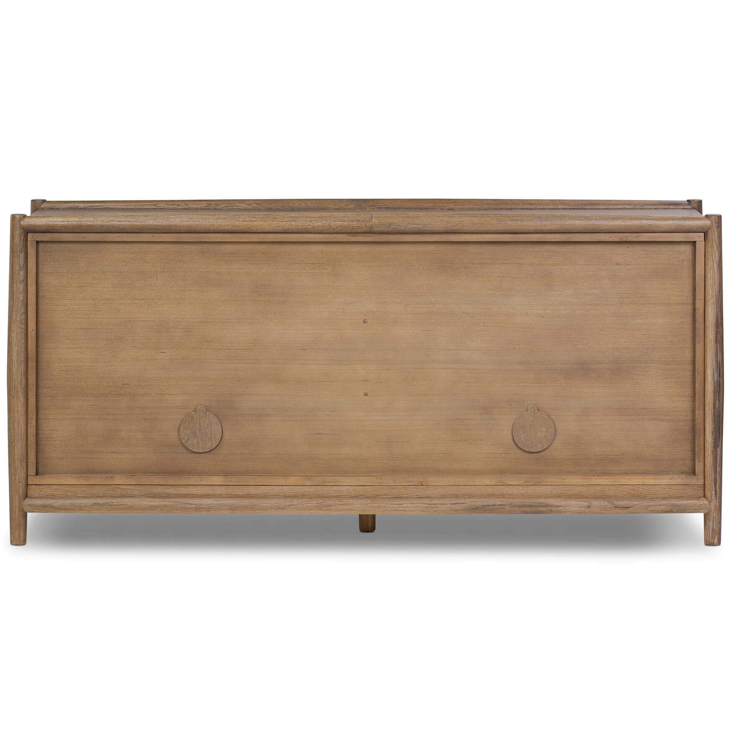 Glenview 4 Door Sideboard, Weathered Oak