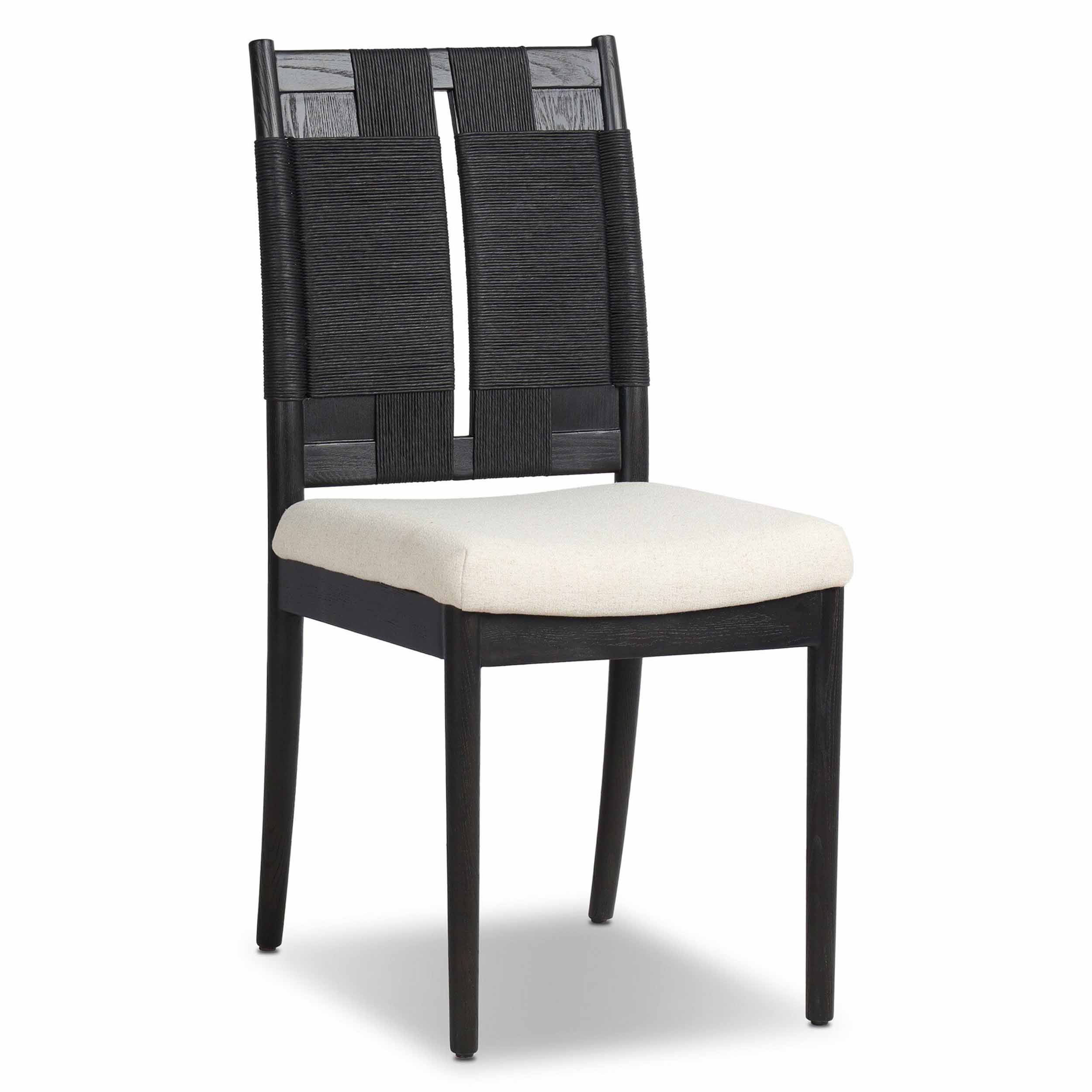 Harlee Dining Chair, Antwerp Natural, Distressed Black Ash