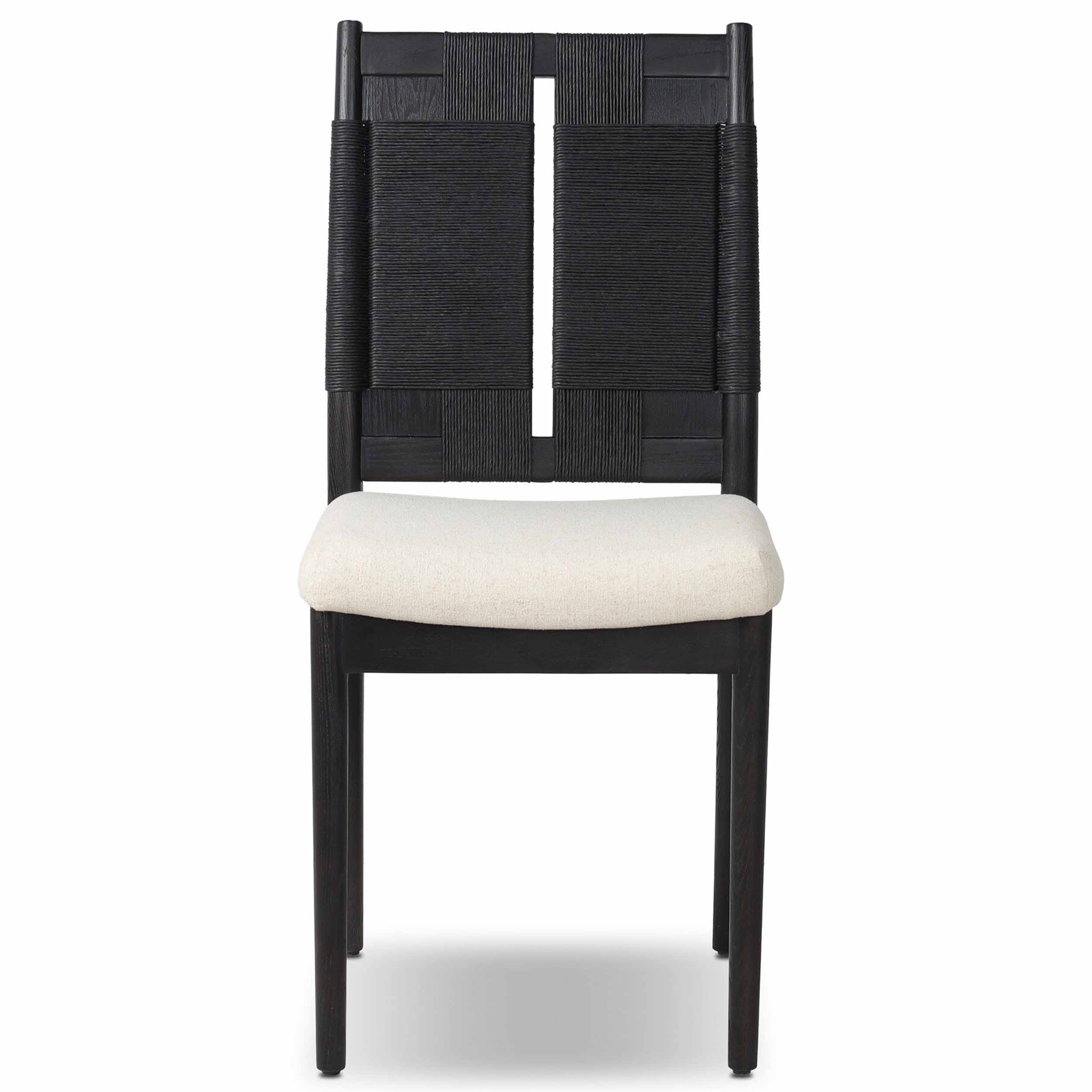Harlee Dining Chair, Antwerp Natural, Distressed Black Ash