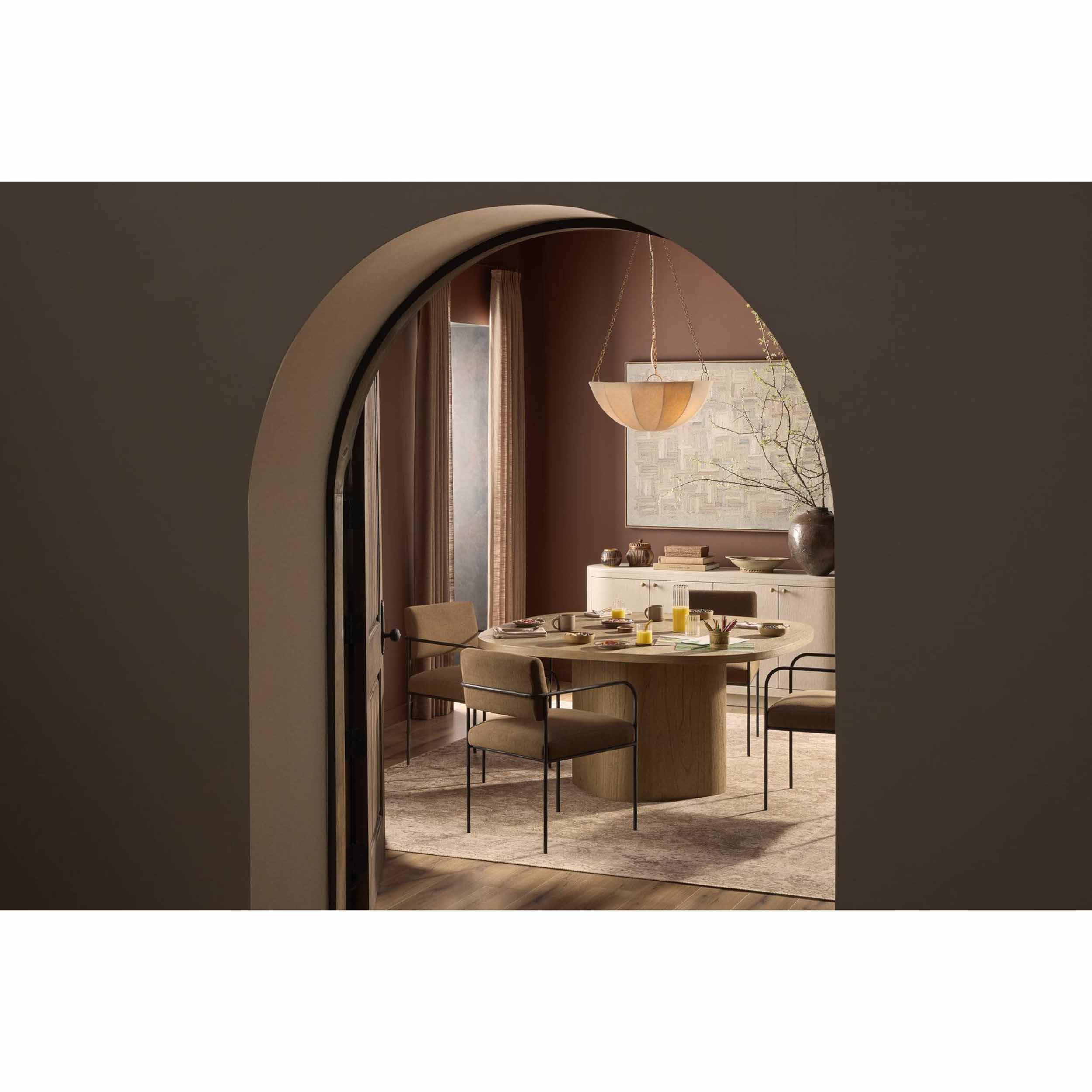 Fenn Dining Chair, Crypton Nomad Mushroom