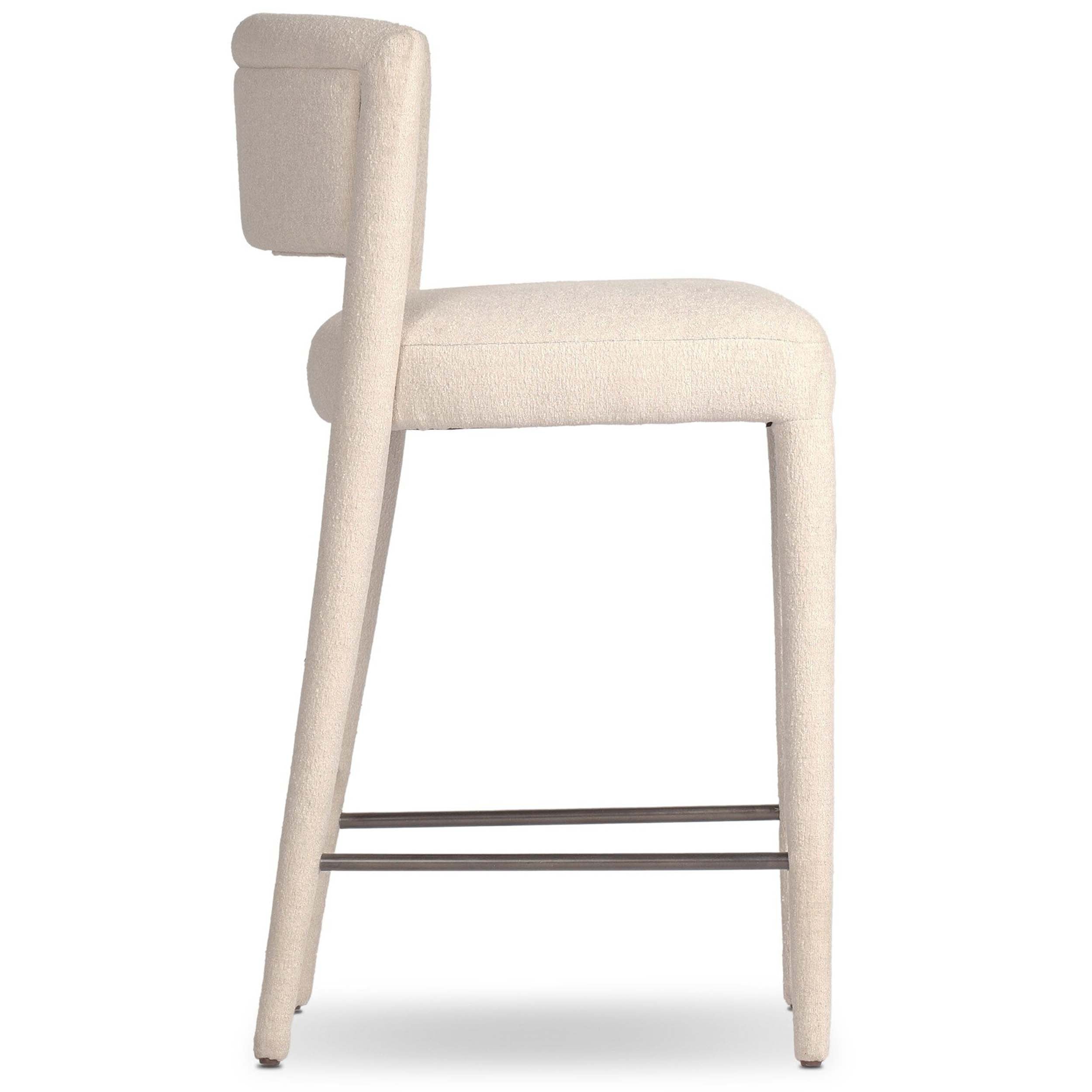 Beverly Bar + Counter Stool, Crypton Wayfarer Snow