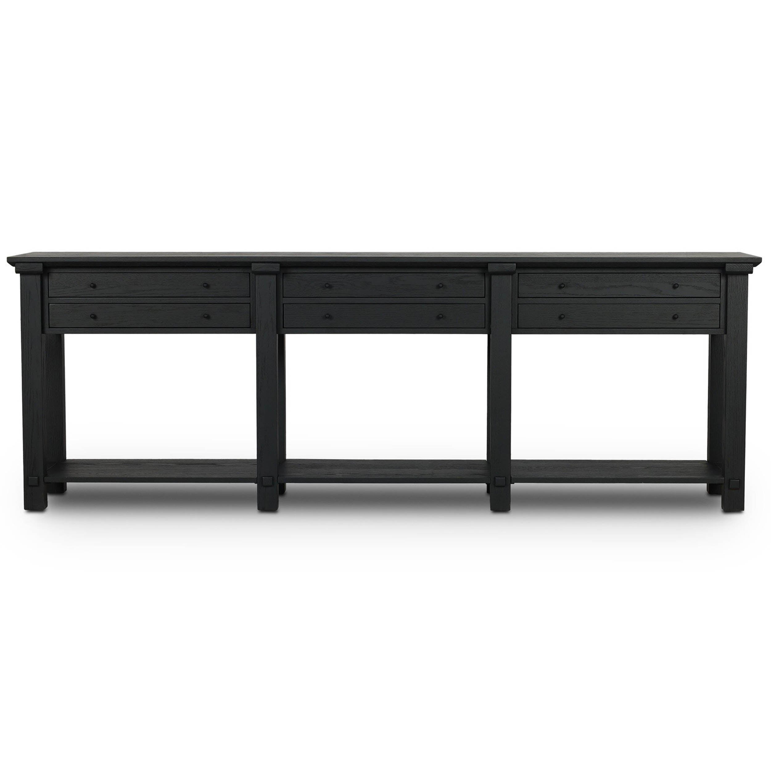 Gardendale Console Table, Stained Black Oak