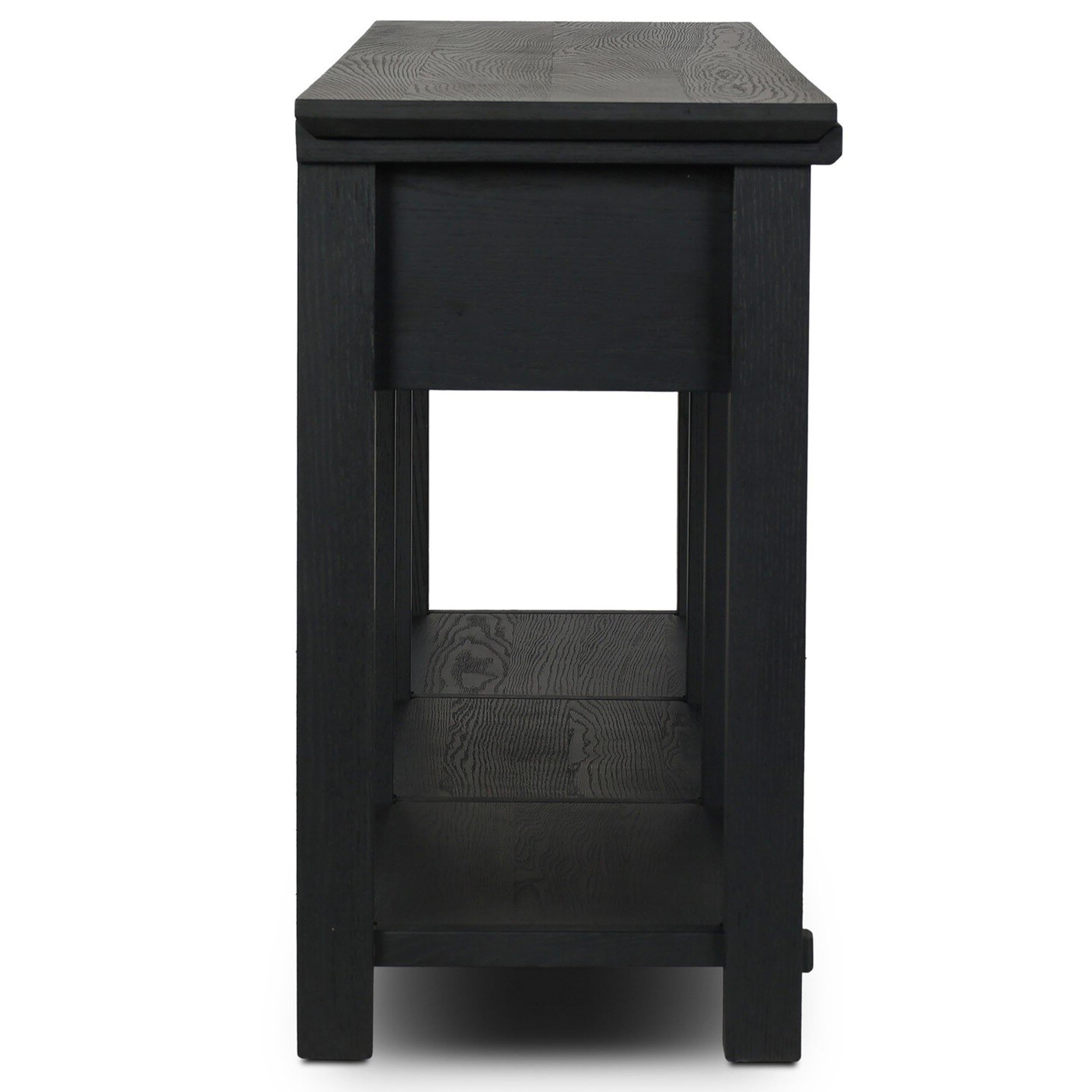 Gardendale Console Table, Stained Black Oak