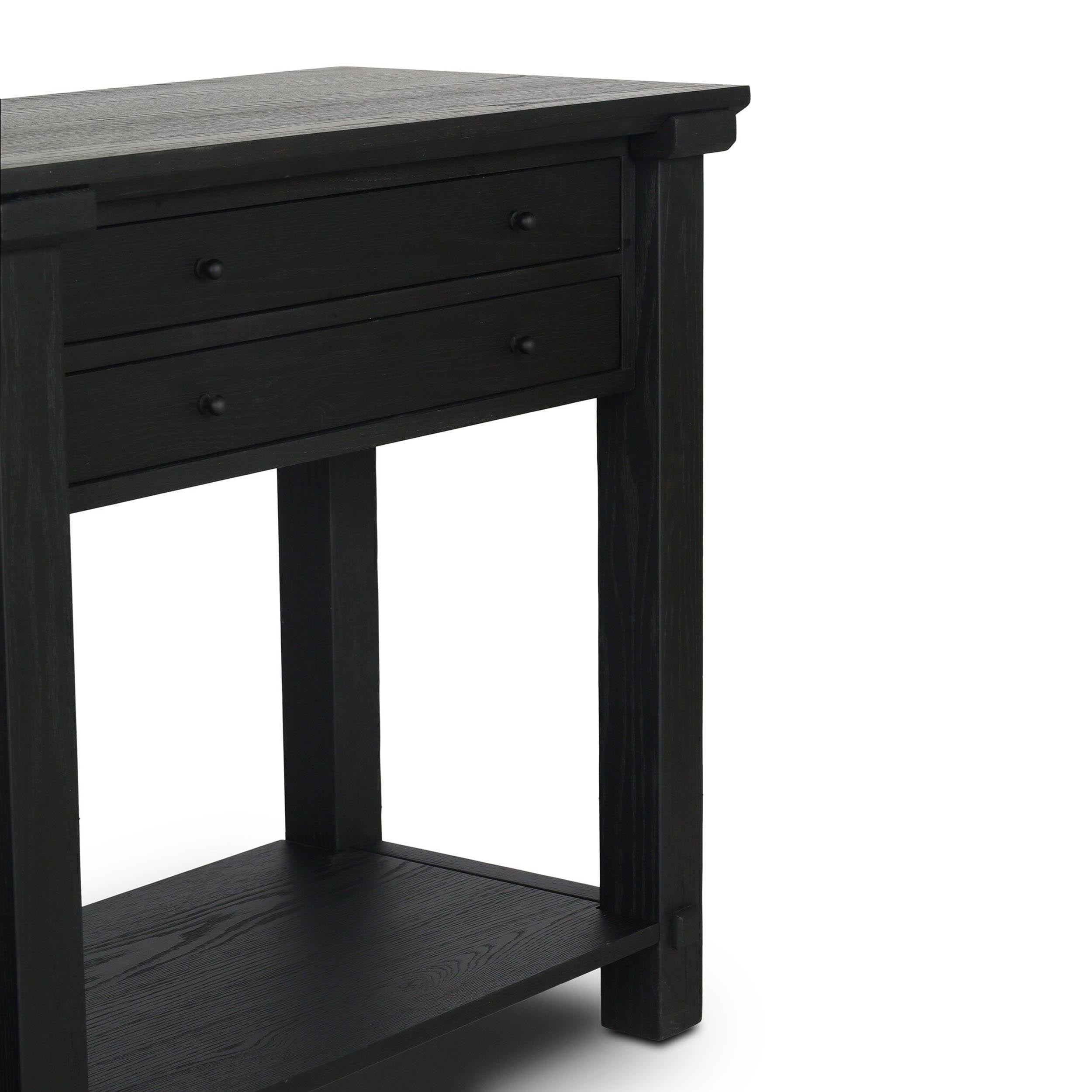 Gardendale Console Table, Stained Black Oak