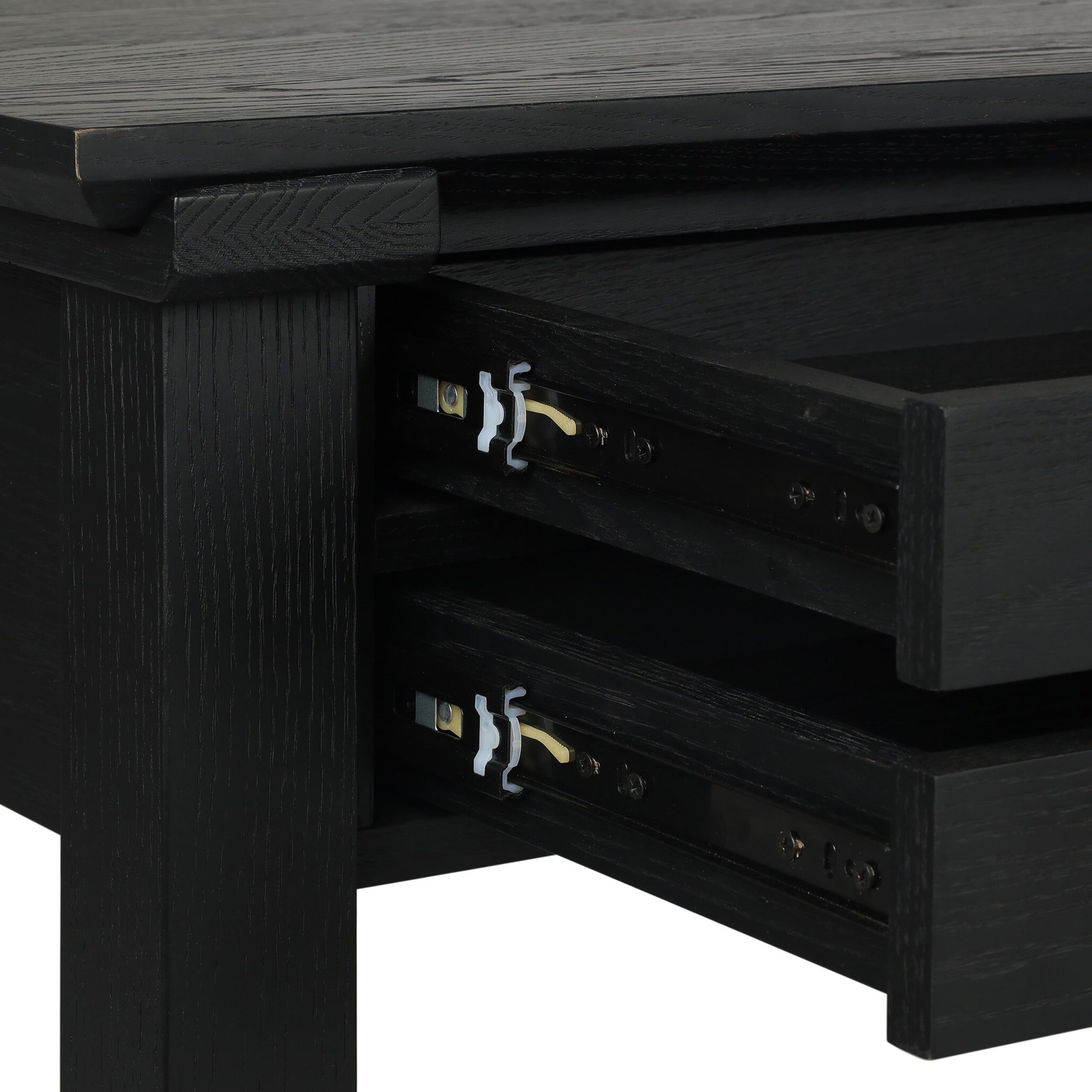Gardendale Console Table, Stained Black Oak