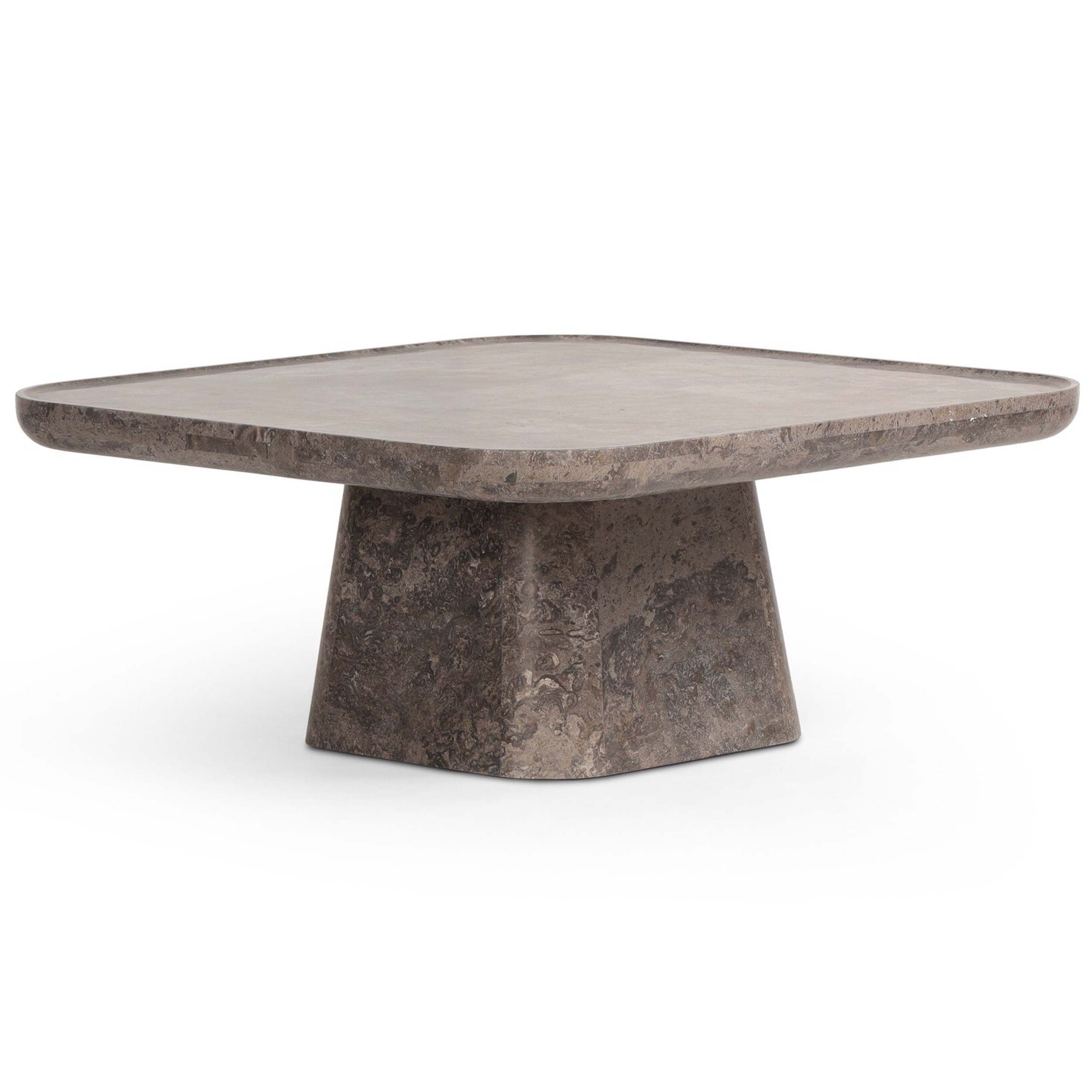 Zane Coffee Table, Warm Grey Marble