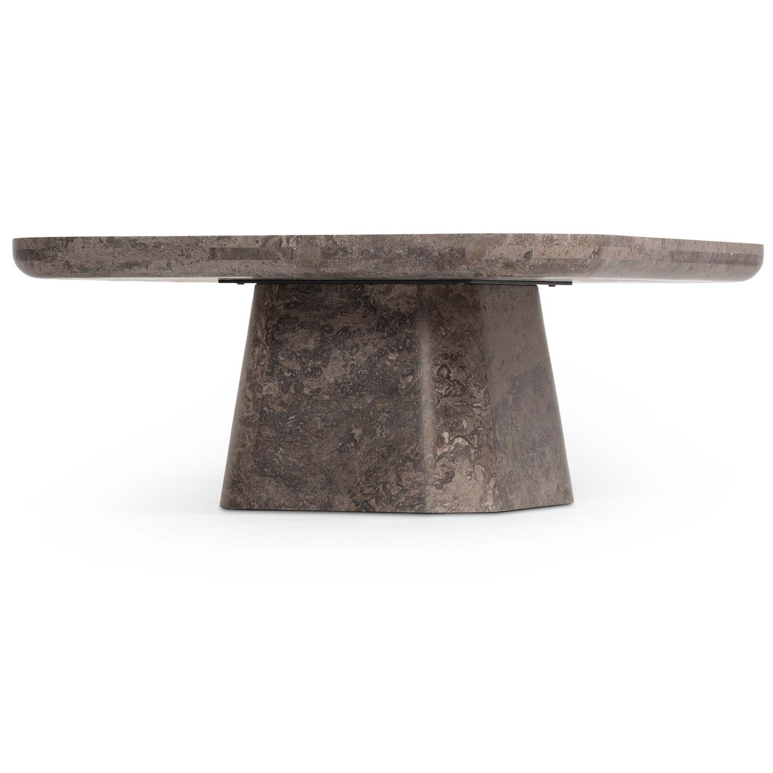Zane Coffee Table, Warm Grey Marble