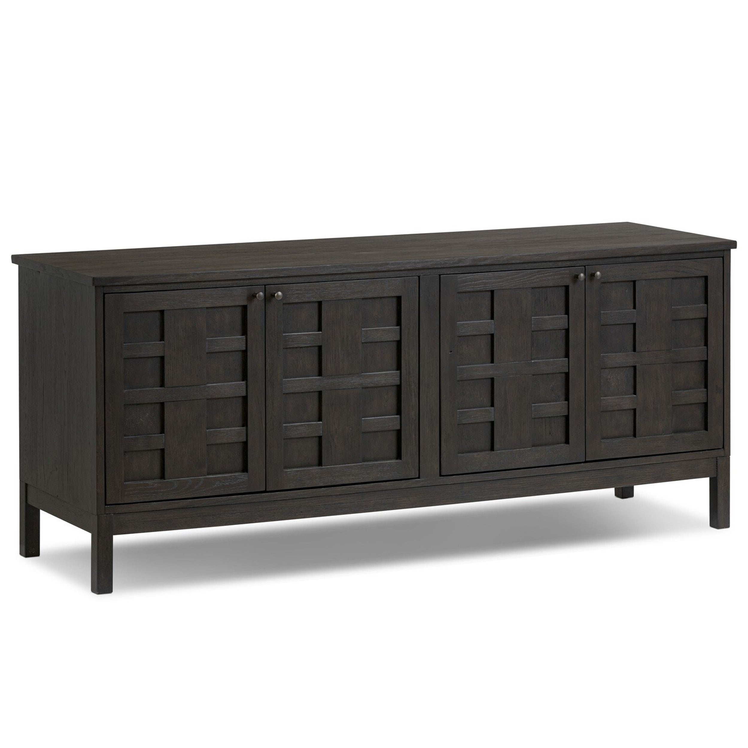Alessio Media Console, Smoked Black