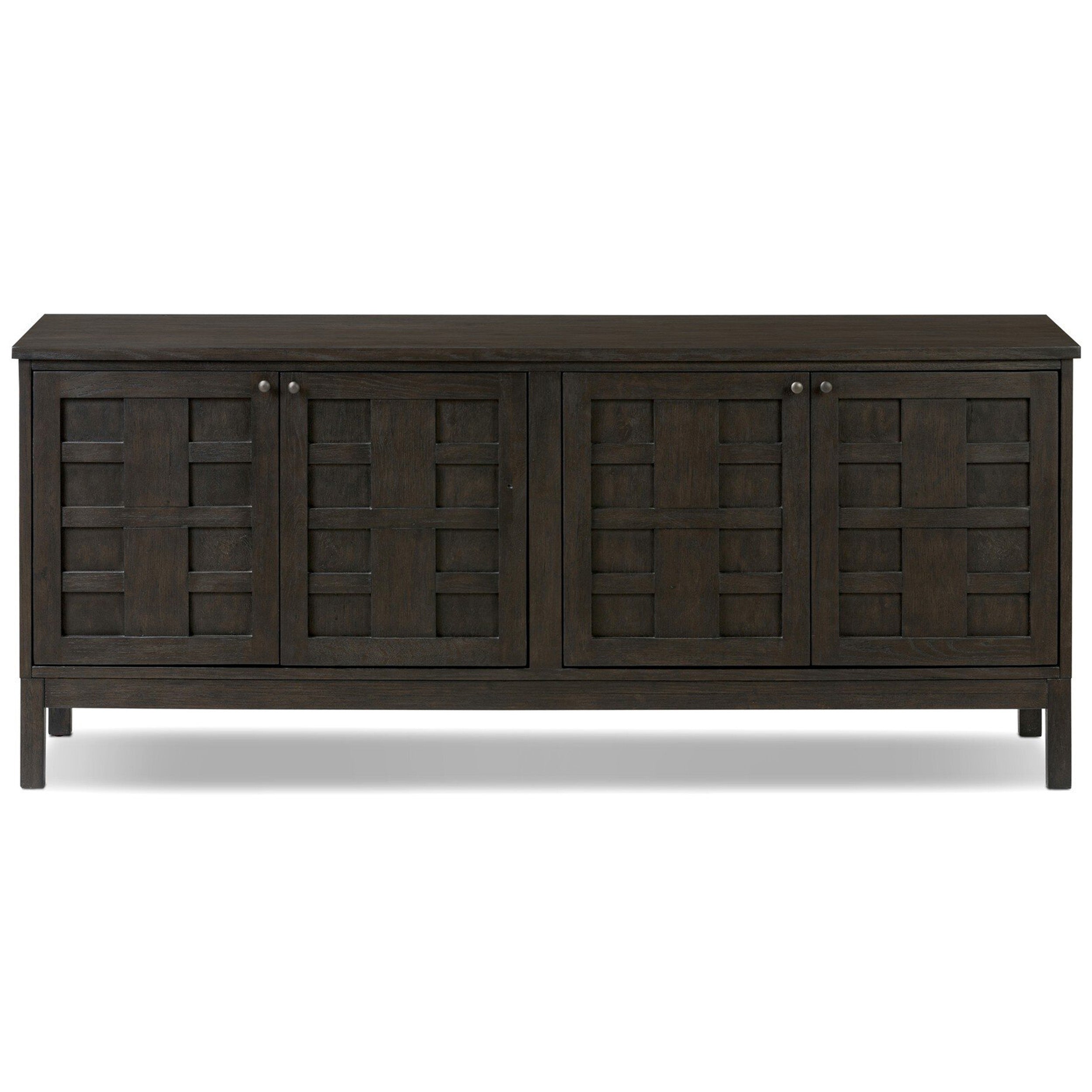 Alessio Media Console, Smoked Black