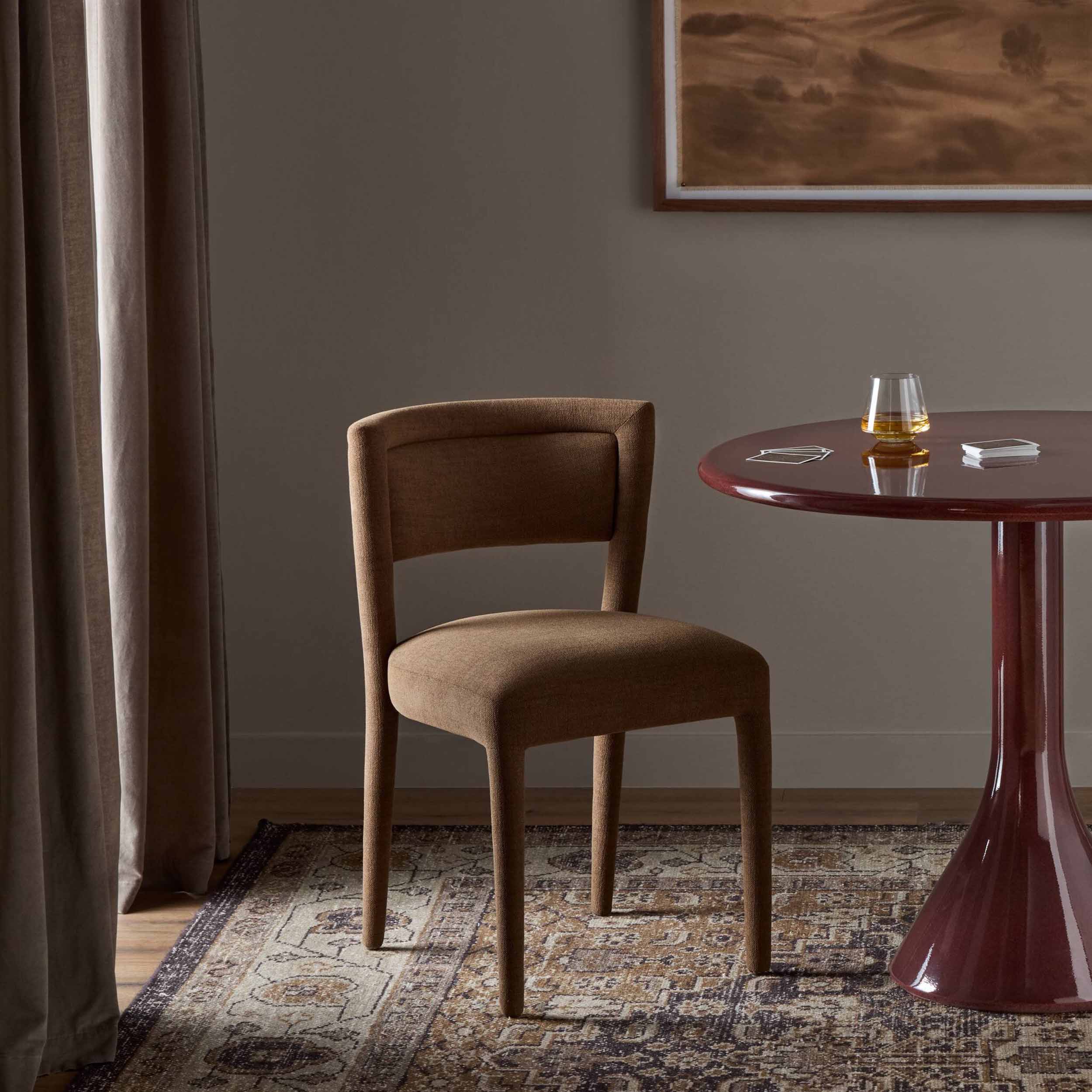 Beverly Dining Chair, Crypton Nomad Mushroom