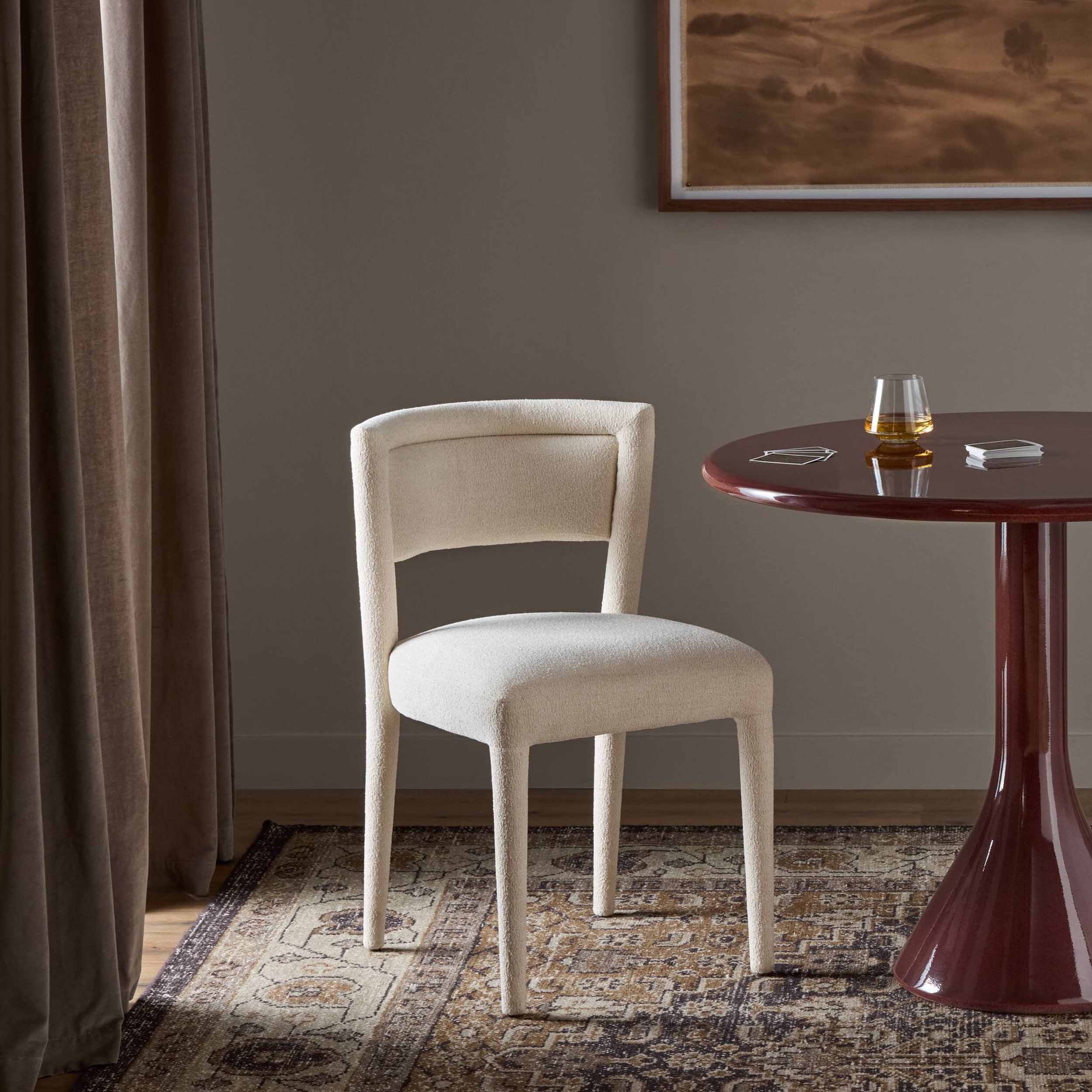 Beverly Dining Chair, Crypton Wayfarer Snow