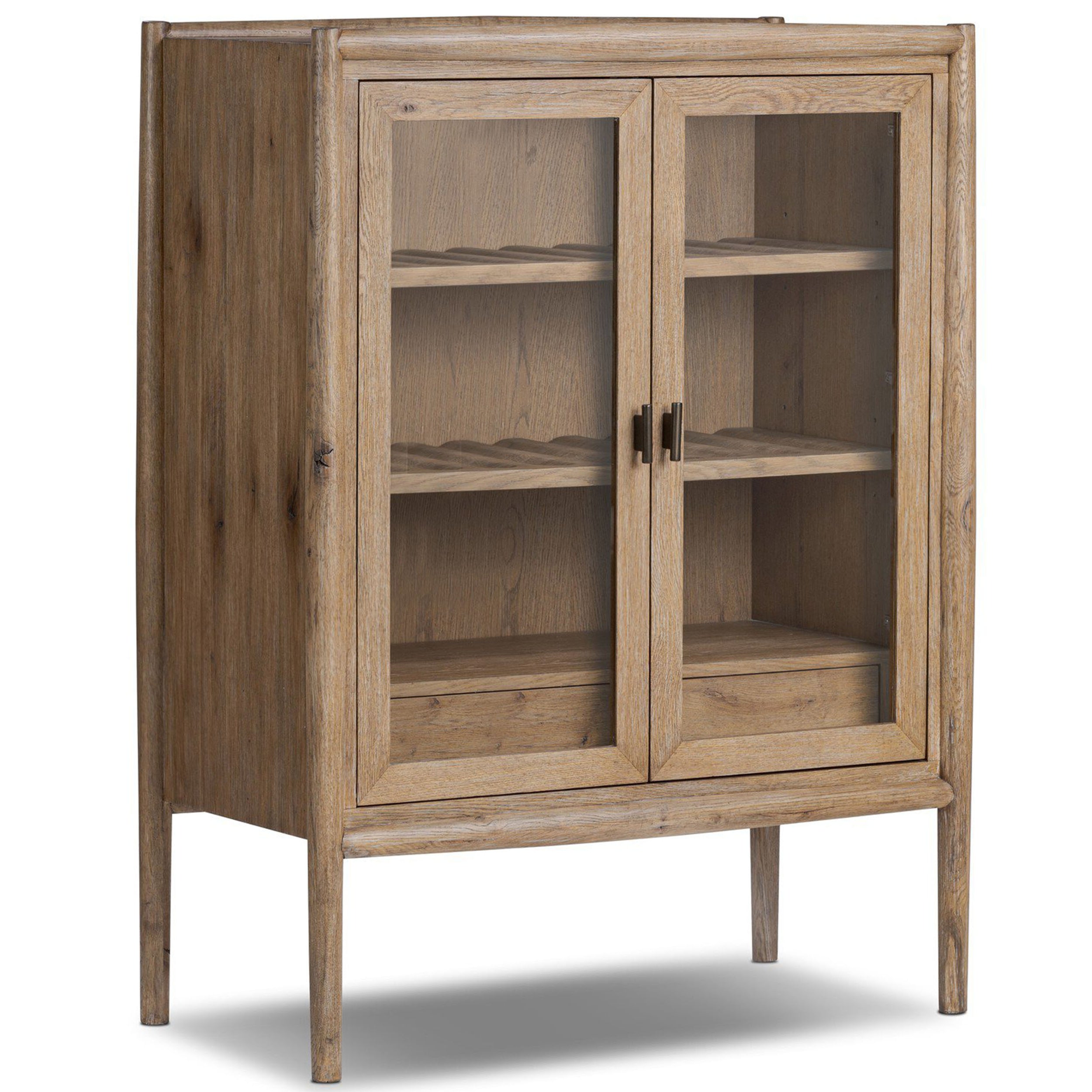 Glenview Bar Cabinet, Weathered Oak